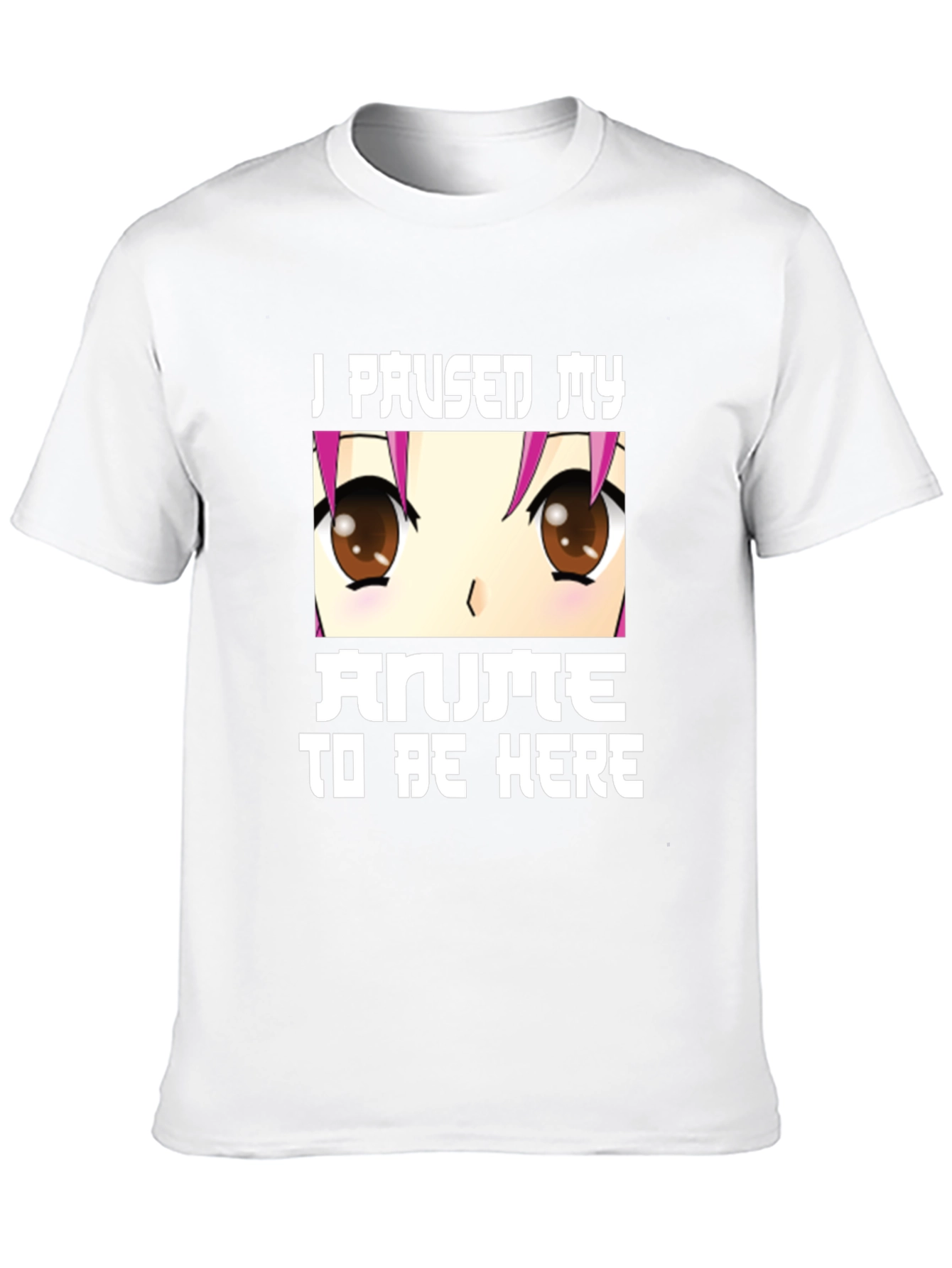 Anime Lover Tee: I Paused My Anime Black T-Shirt