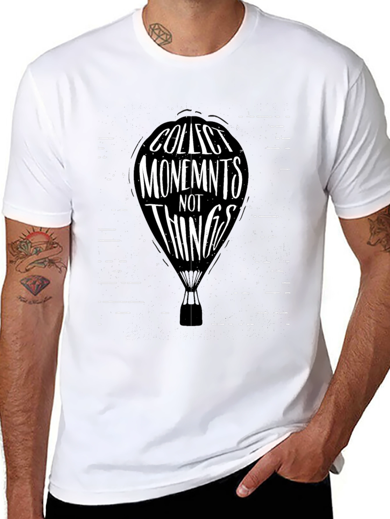 Collect Moments Tee: Hot Air Balloon Design