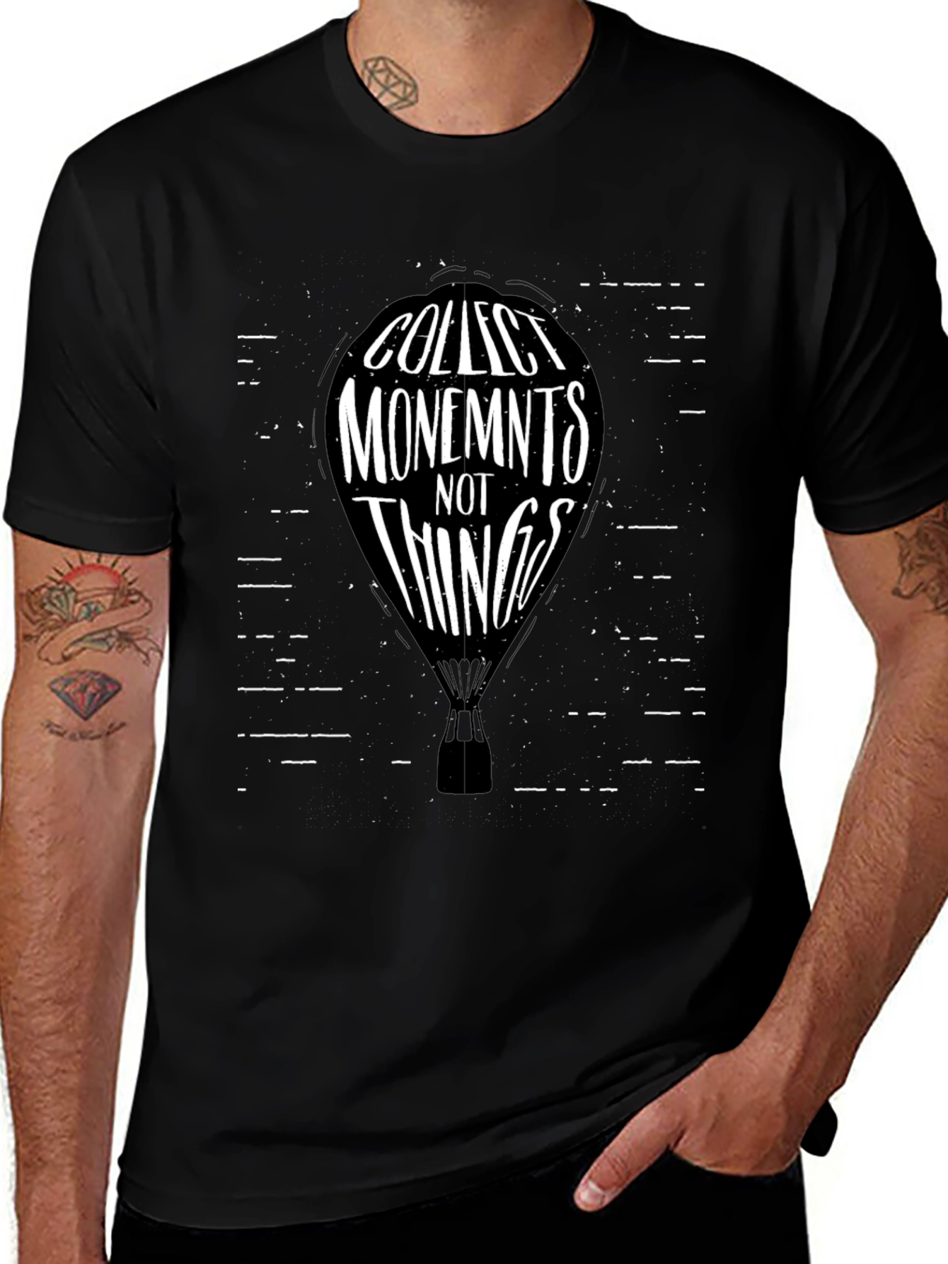 Collect Moments Tee: Hot Air Balloon Design