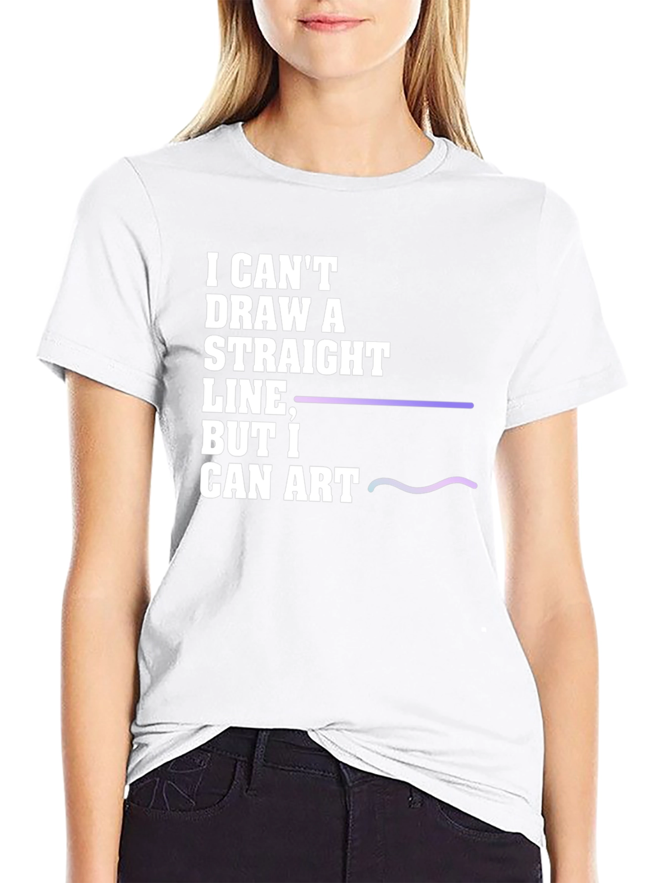 I Cant Draw a Straight Line T-Shirt