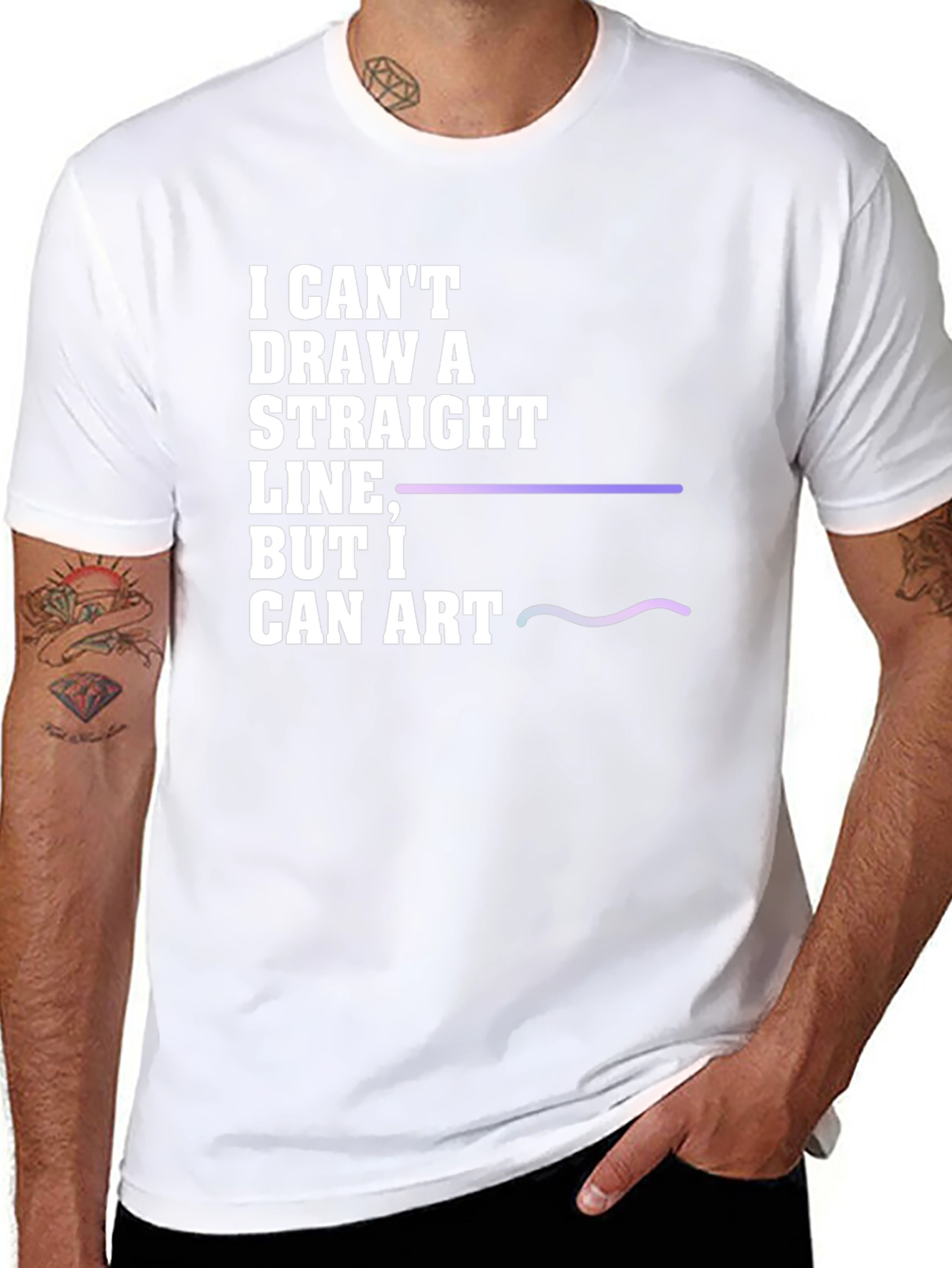 I Cant Draw a Straight Line T-Shirt