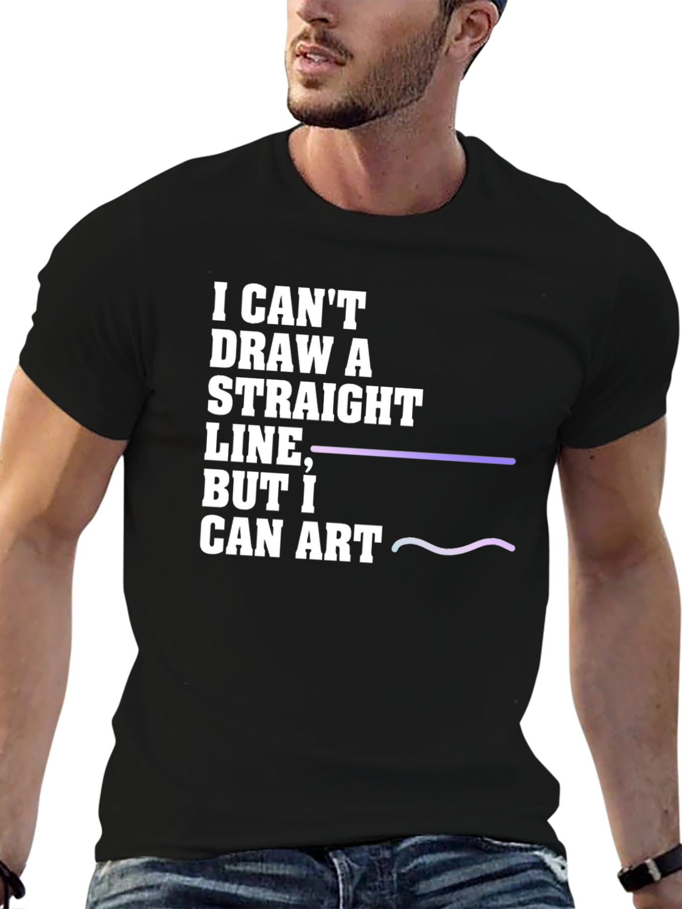I Cant Draw a Straight Line T-Shirt