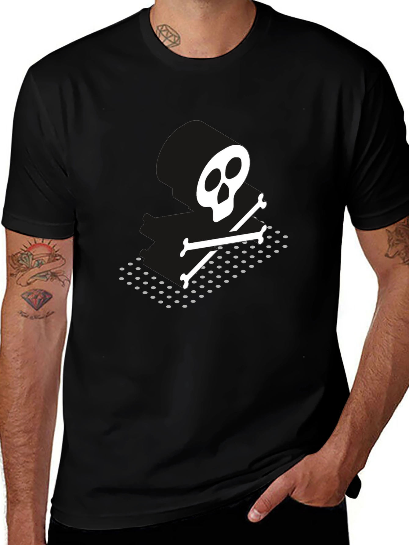 Skull & Crossbones Graphic T-Shirt - Mens