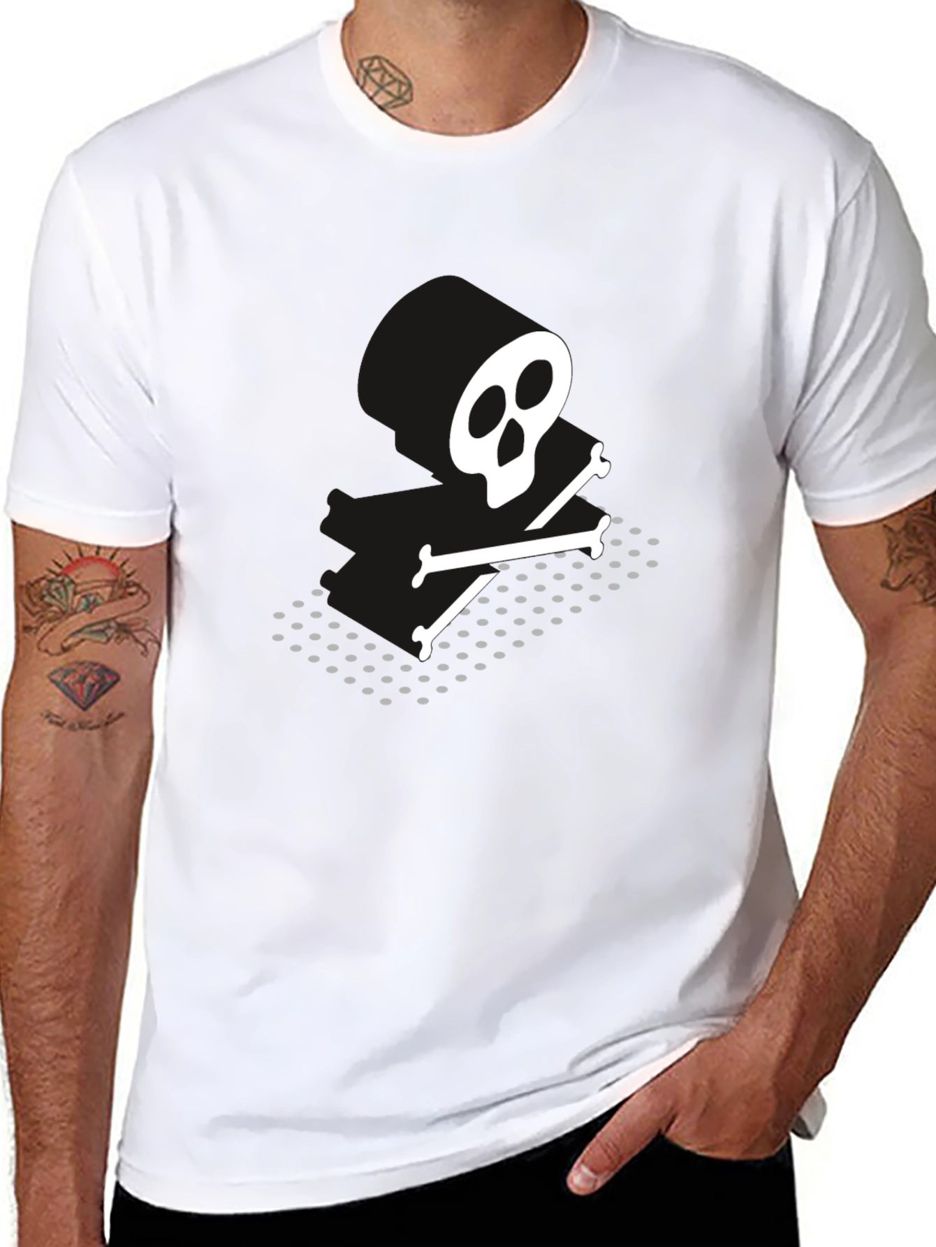 Skull & Crossbones Graphic T-Shirt - Mens