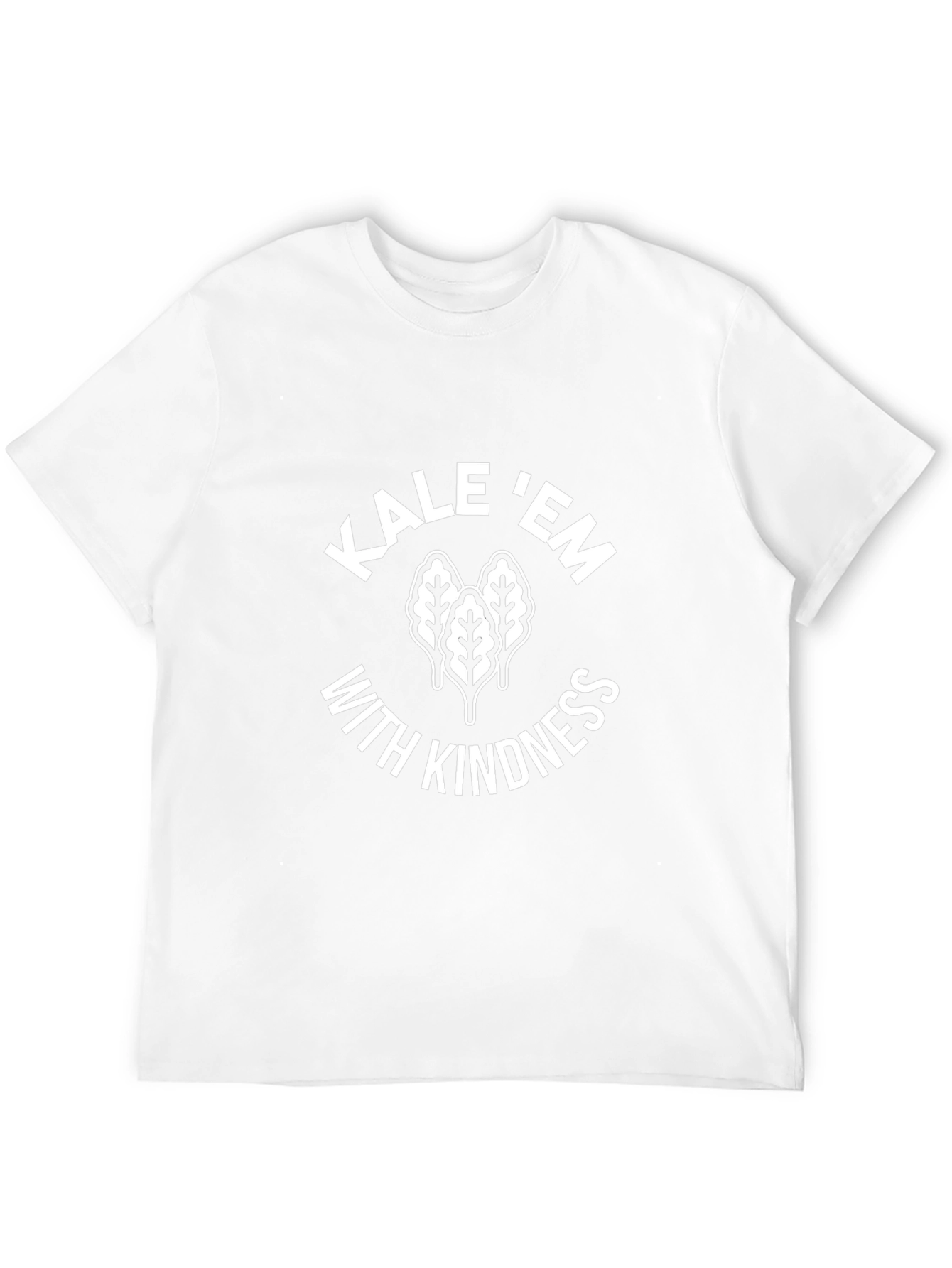 Kale Em With Kindness Black Graphic T-Shirt