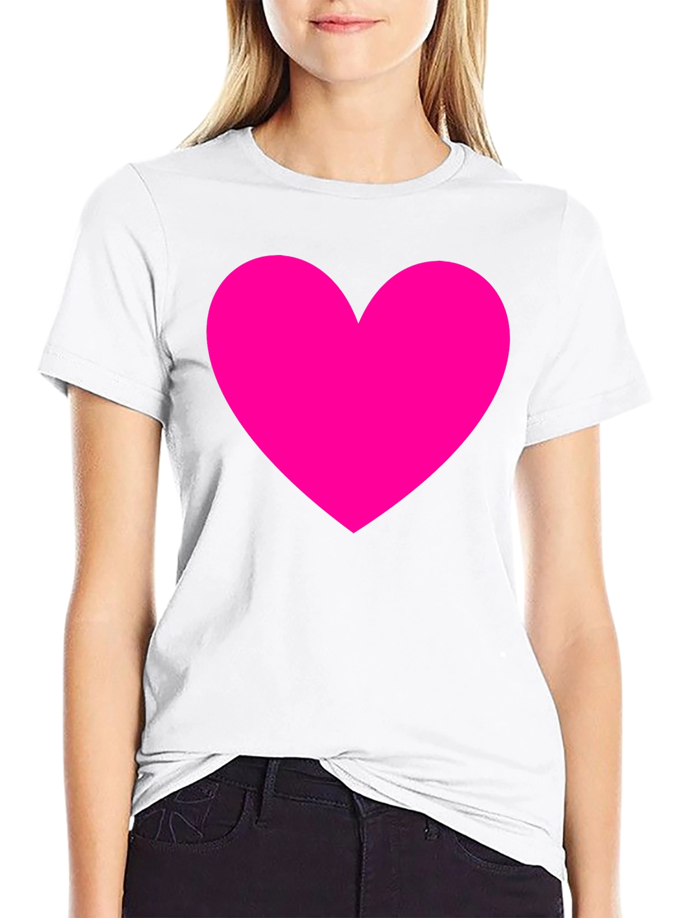 Heart Graphic Black Tee