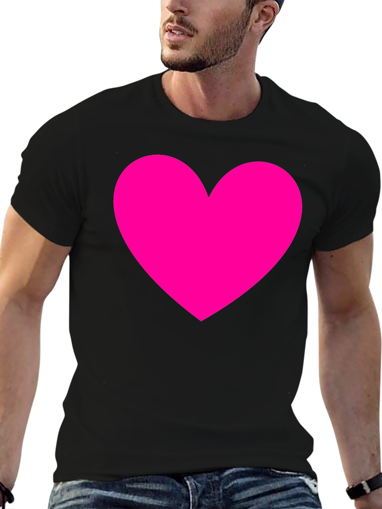 Heart Graphic Black Tee