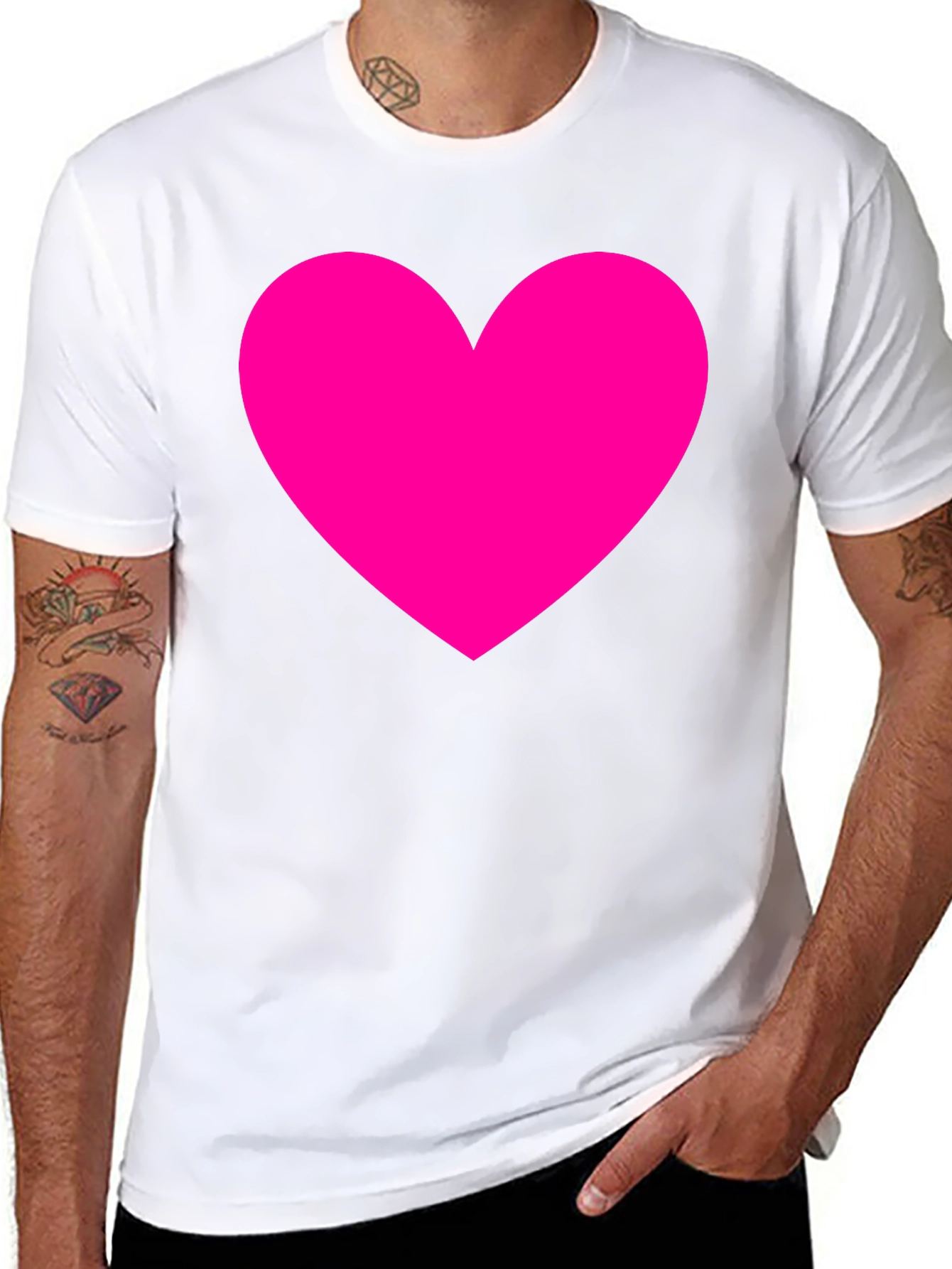 Heart Graphic Black Tee