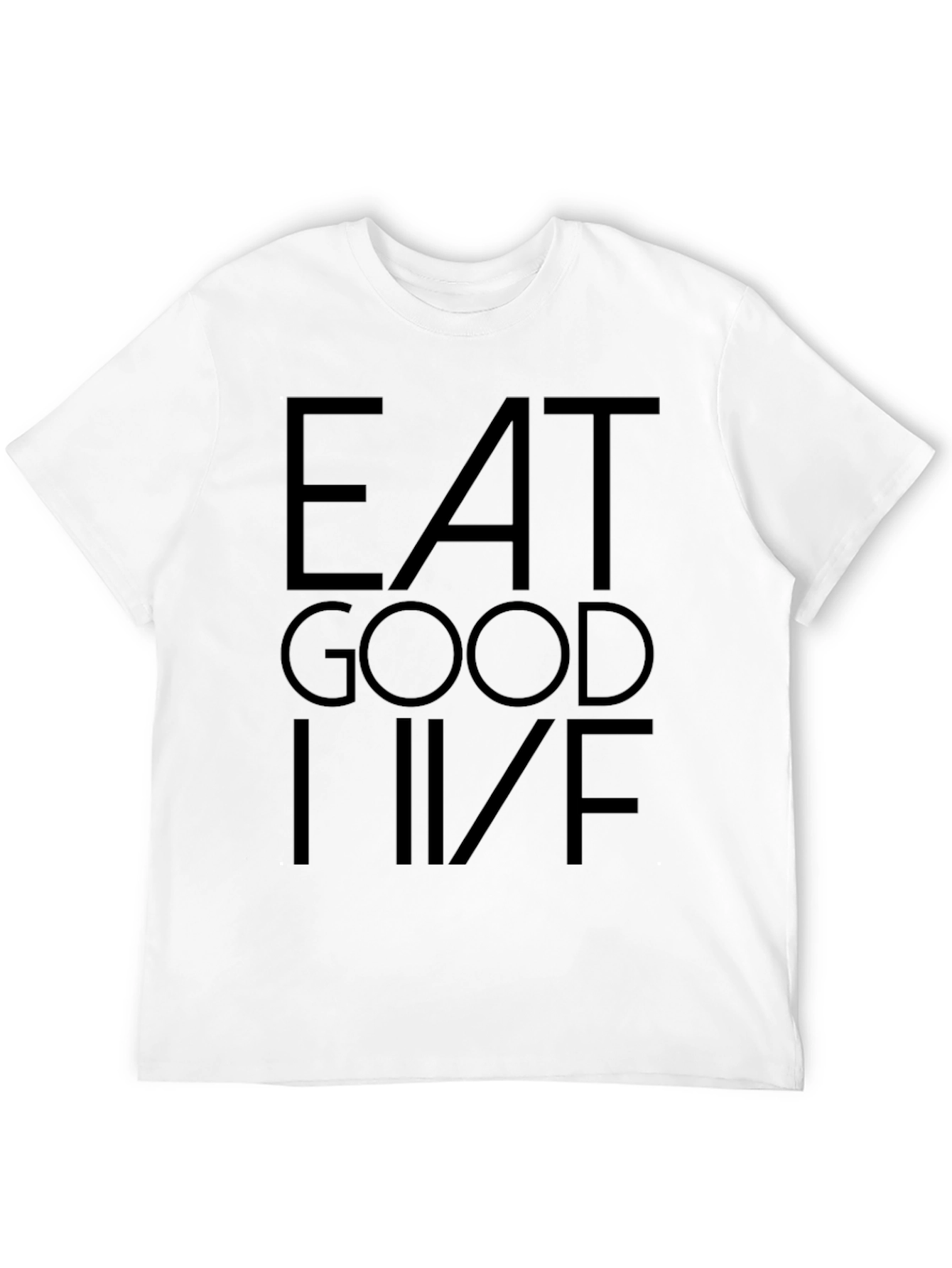 Eat Good Live T-Shirt - Stylish Black Tee