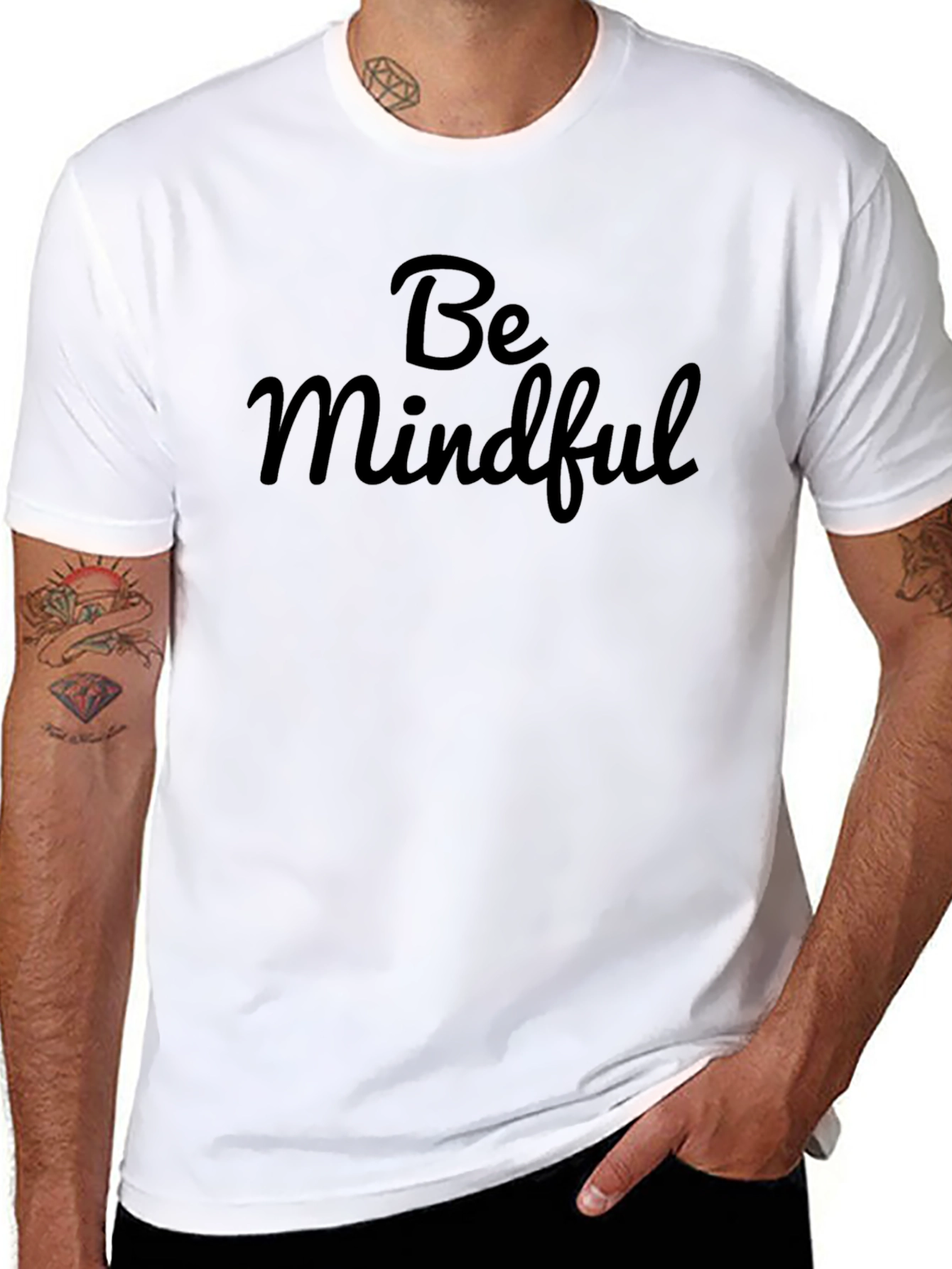 Be Mindful Black T-Shirt - Stylish & Comfortable