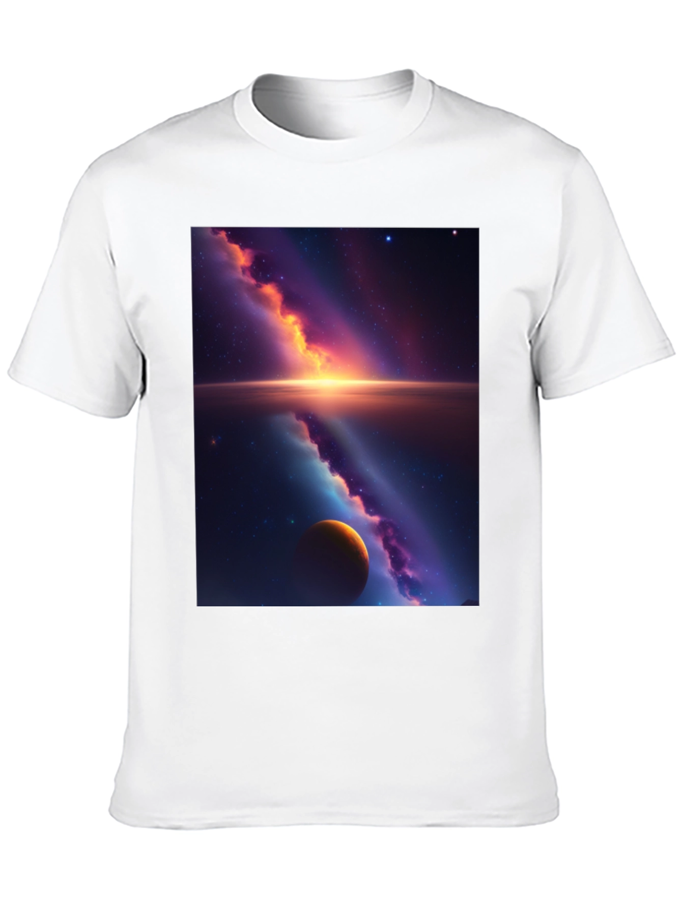 Galaxy Graphic Tee - Black Cotton Blend