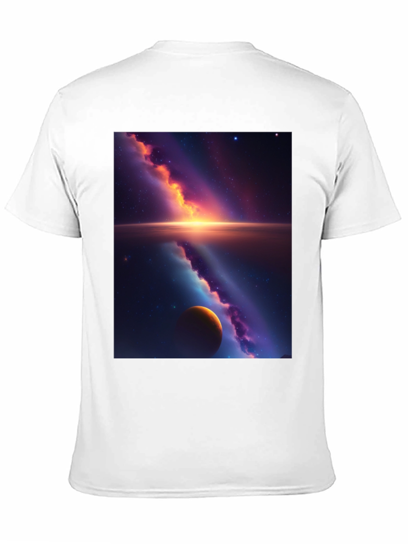 Galaxy Graphic Tee - Black Cotton Blend