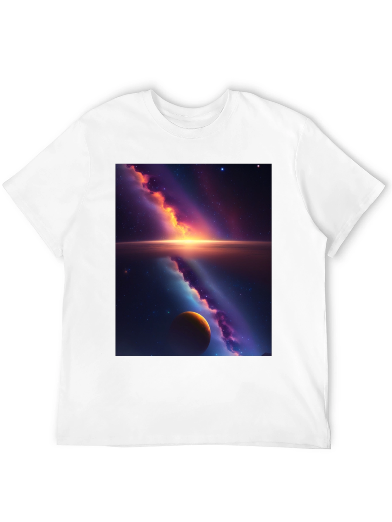 Galaxy Graphic Tee - Black Cotton Blend