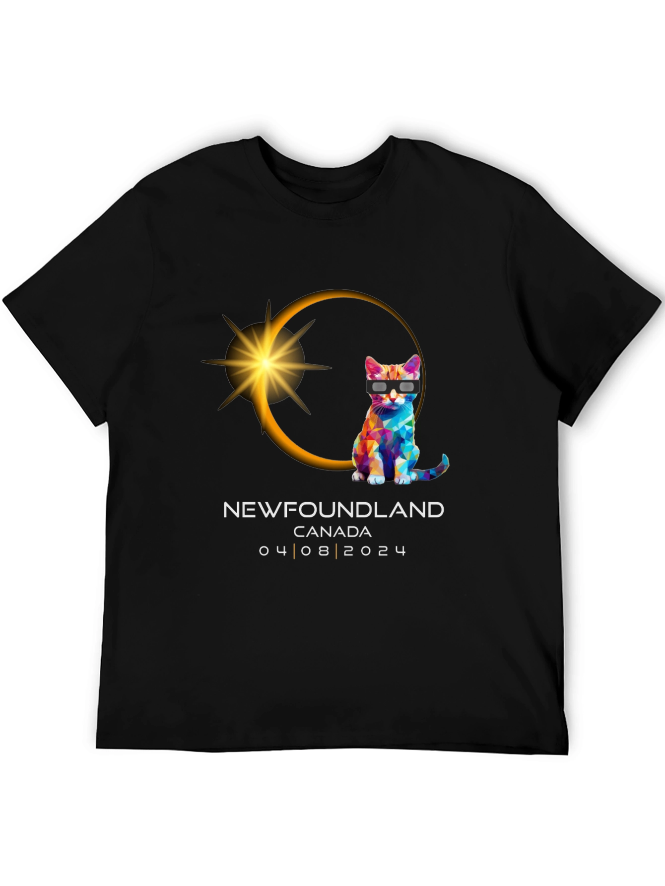 Newfoundland Eclipse Cat T-Shirt - August 2024