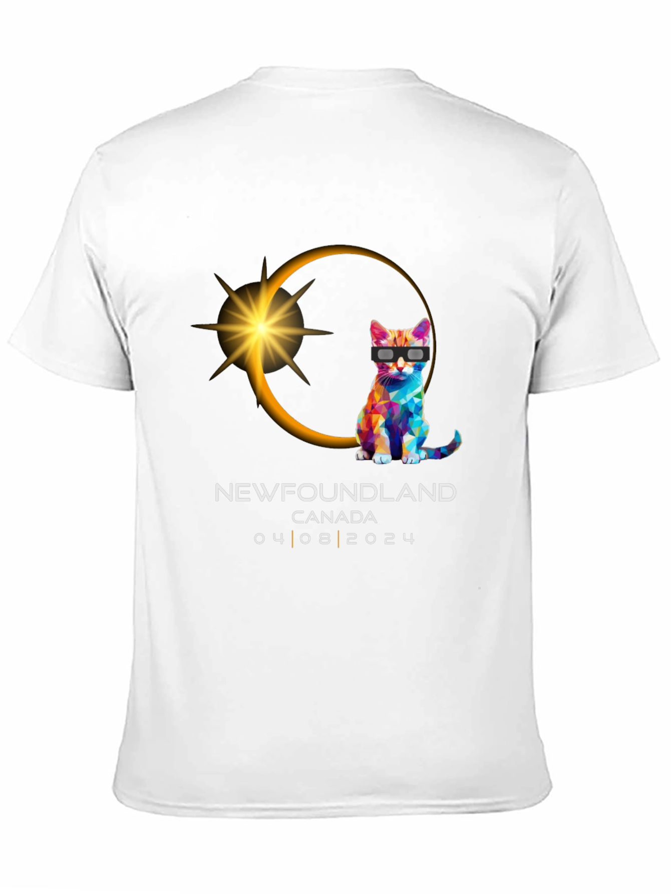 Newfoundland Eclipse Cat T-Shirt - August 2024