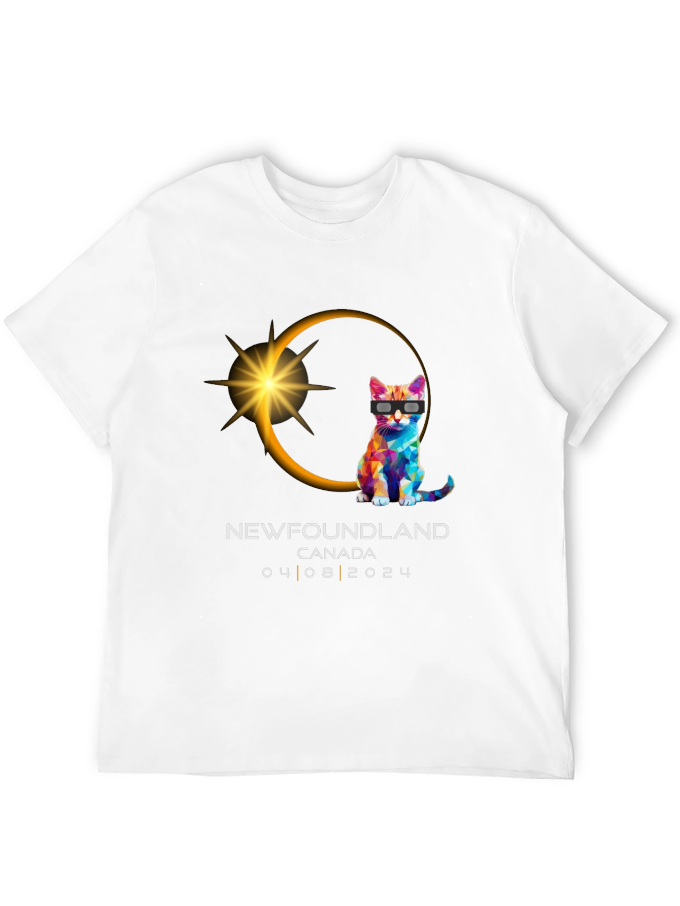 Newfoundland Eclipse Cat T-Shirt - August 2024