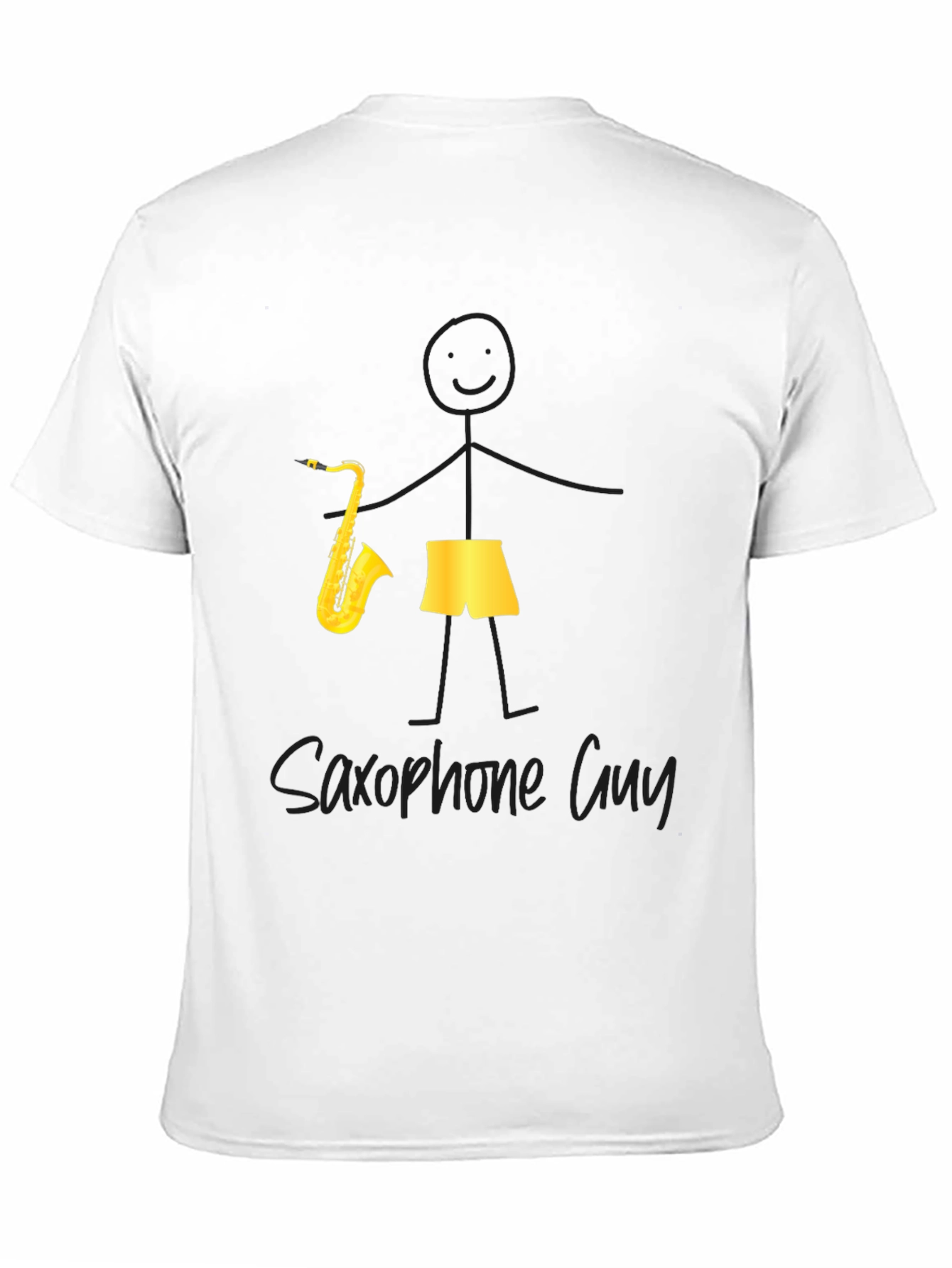 Saxophone Guy Graphic Tee - Black T-Shirt