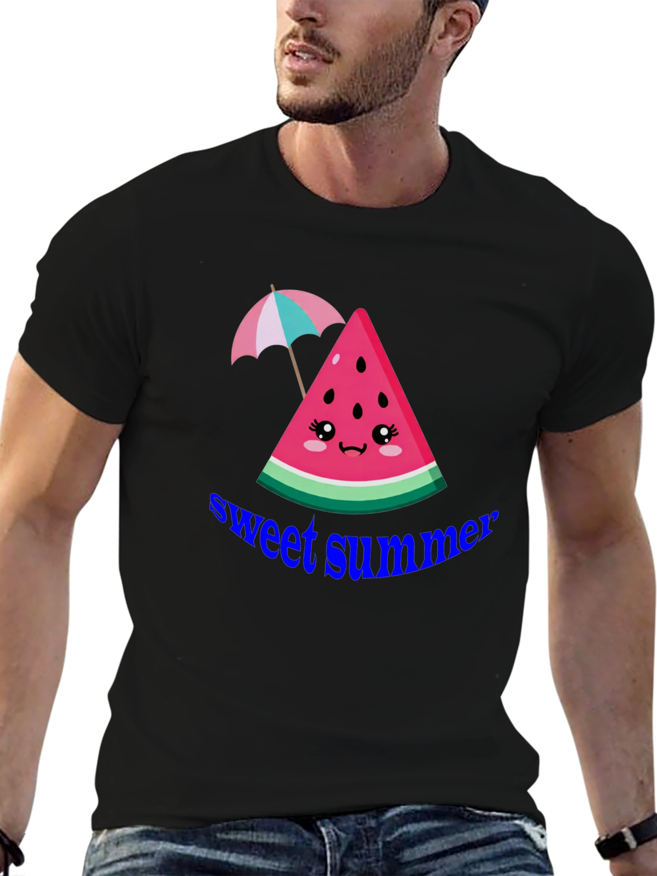 Sweet Summer Watermelon Graphic T-Shirt