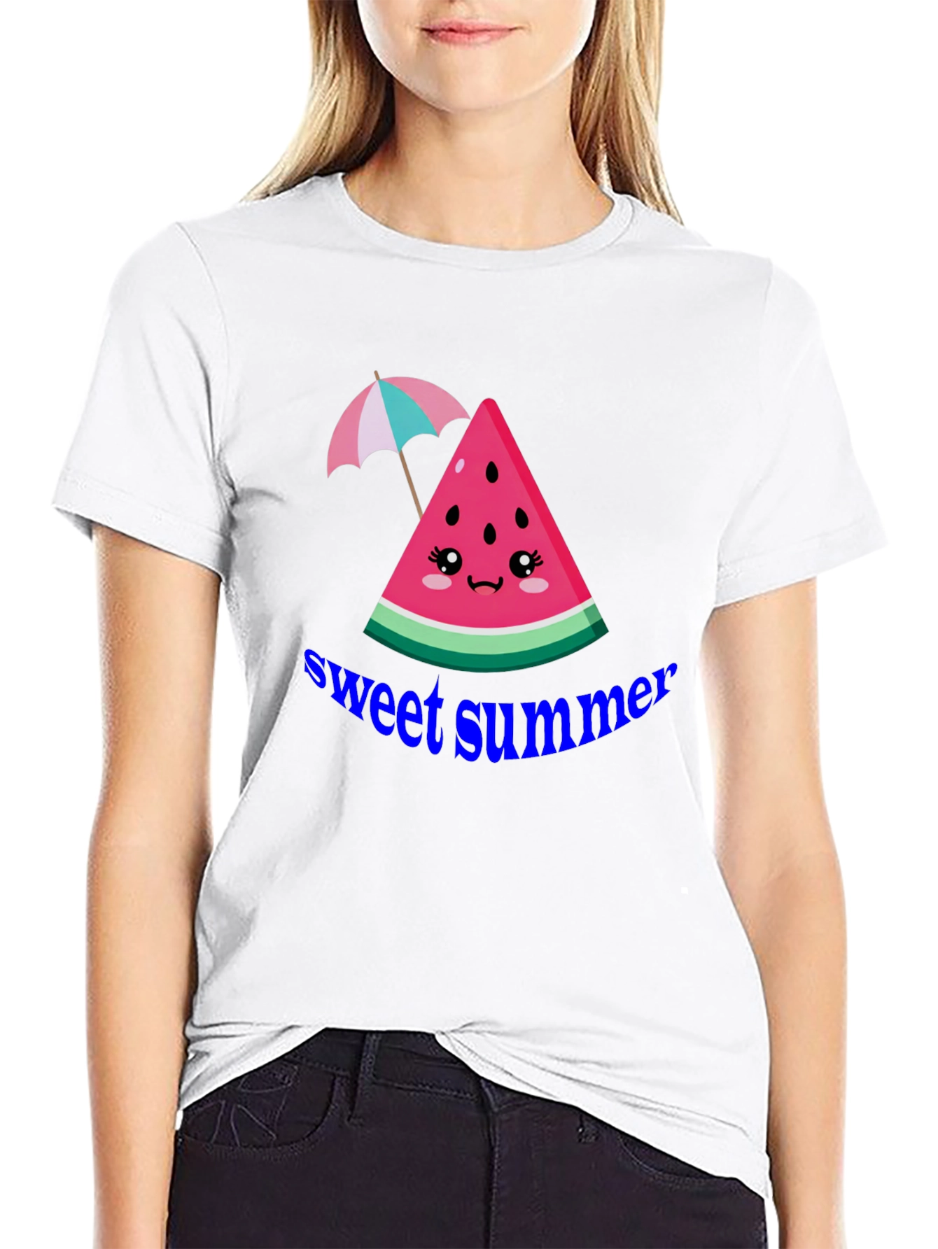 Sweet Summer Watermelon Graphic T-Shirt