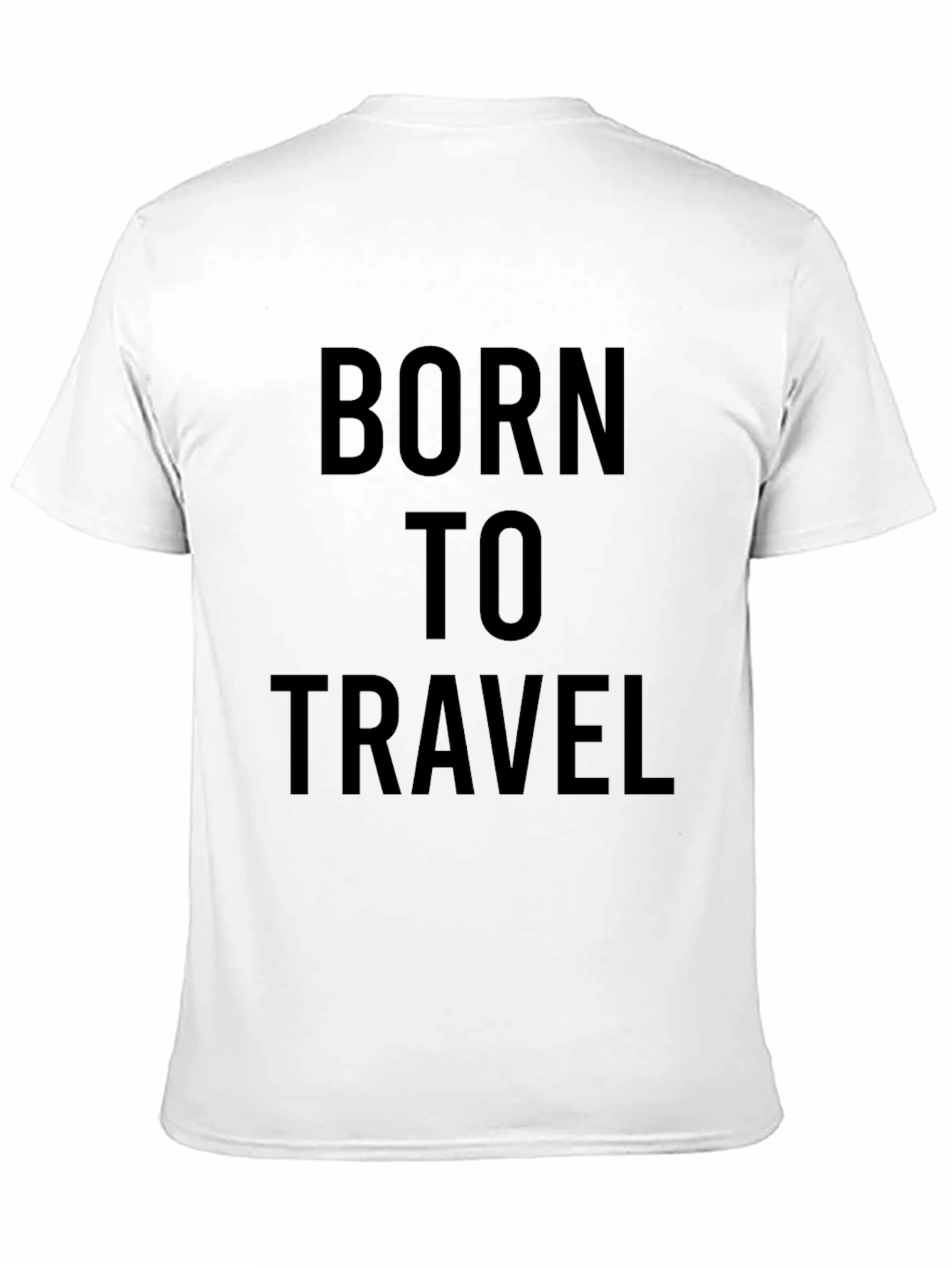 Born to Travel Black Graphic Tee