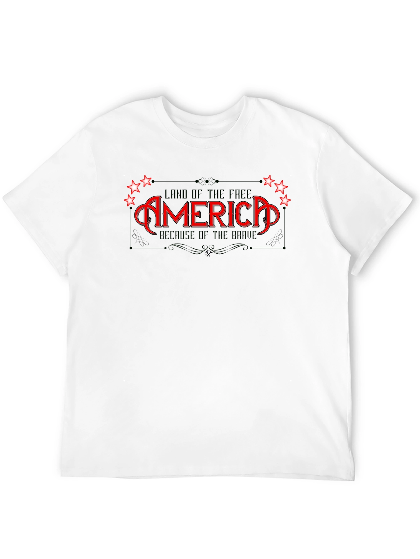 America Land of the Free Graphic T-Shirt