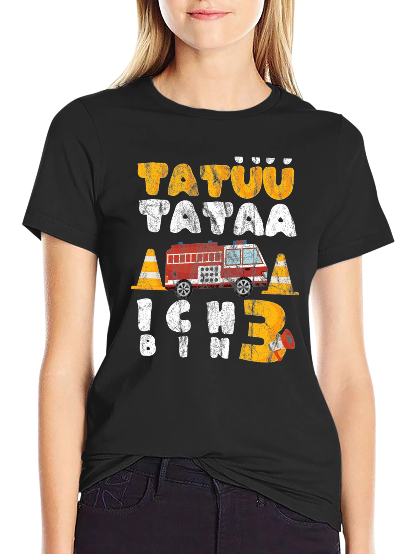 Fire Truck 3rd Birthday Toddler T-Shirt
