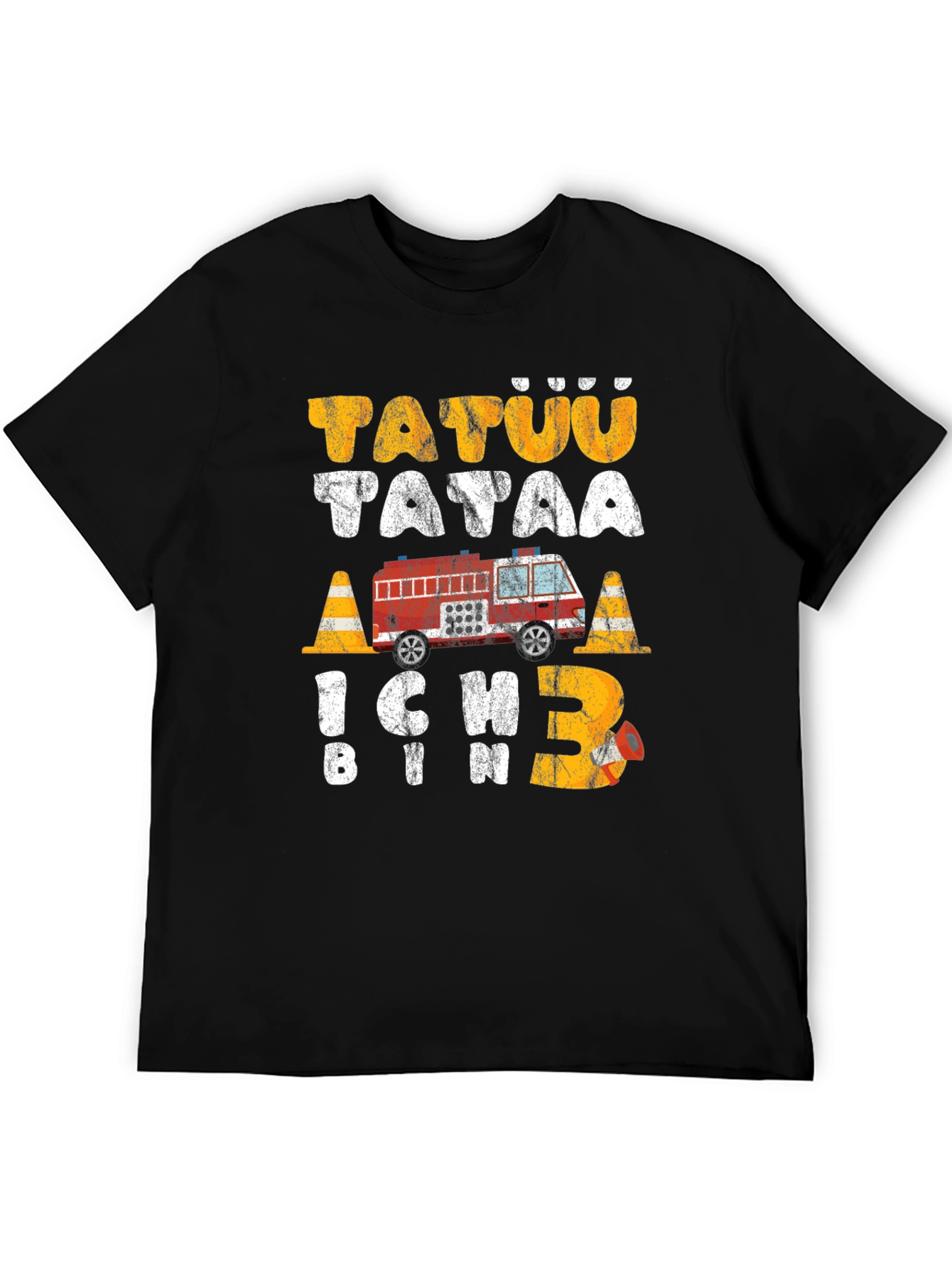Fire Truck 3rd Birthday Toddler T-Shirt
