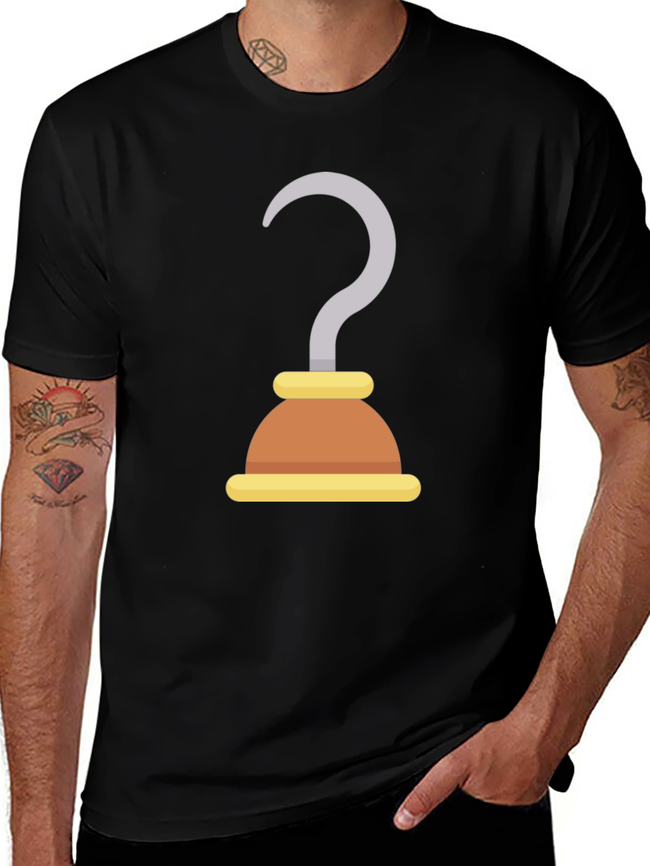Pirate Hook T-Shirt - Costume Tee for Halloween