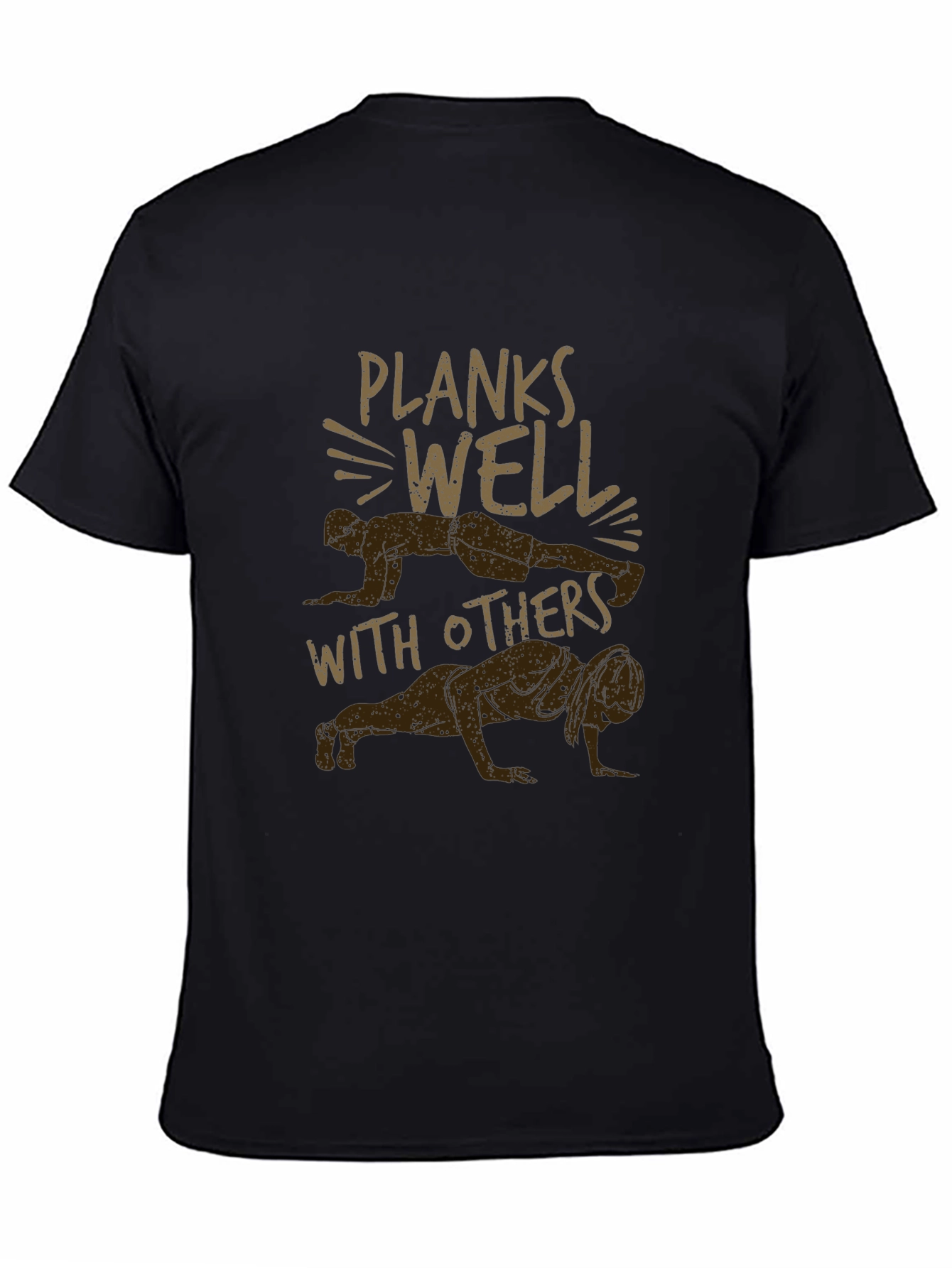 Planks Well With Others Graphic Tee - Black