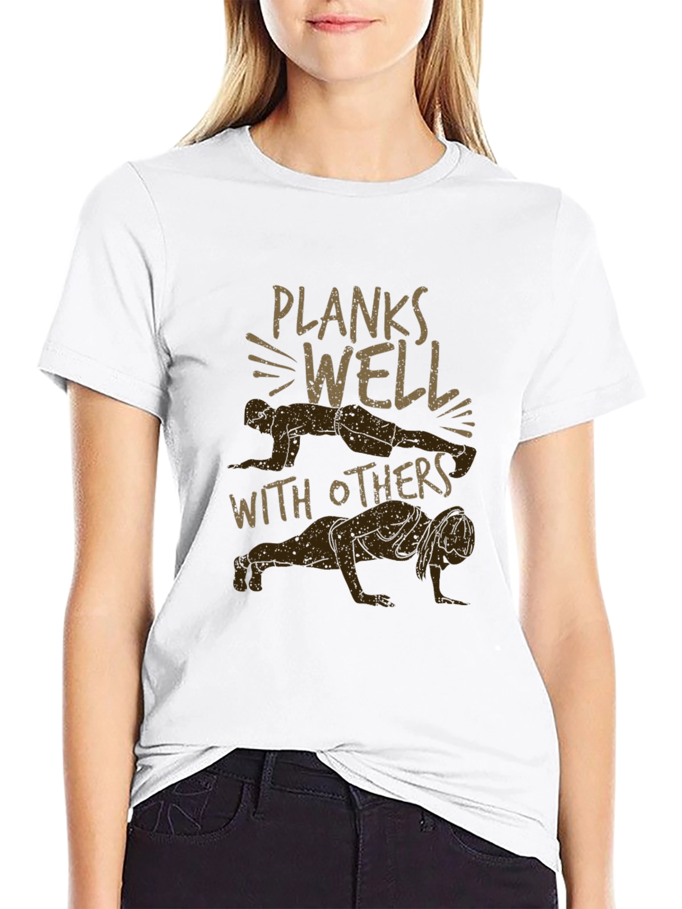 Planks Well With Others Graphic Tee - Black