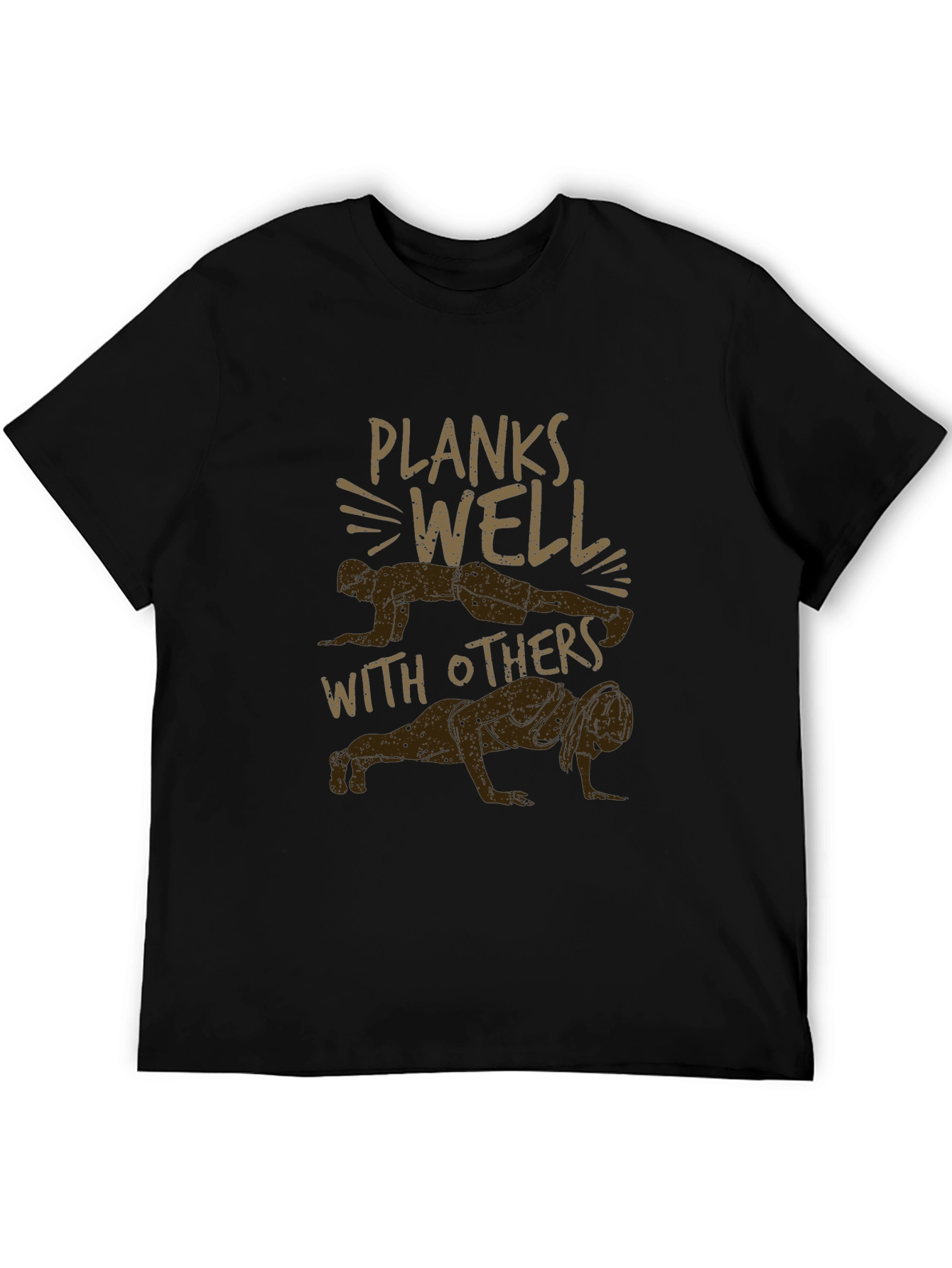 Planks Well With Others Graphic Tee - Black