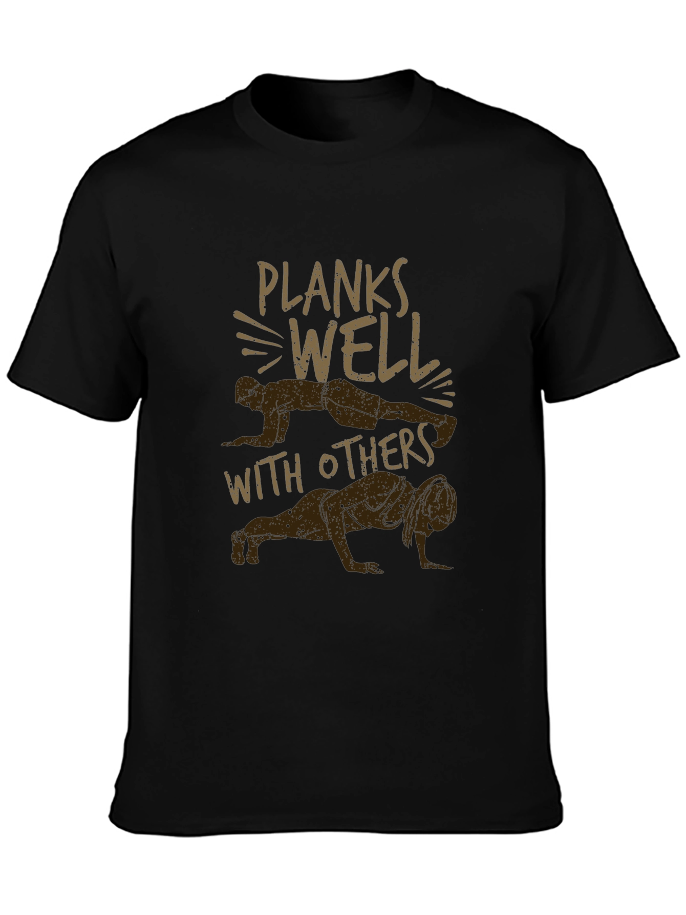 Planks Well With Others Graphic Tee - Black