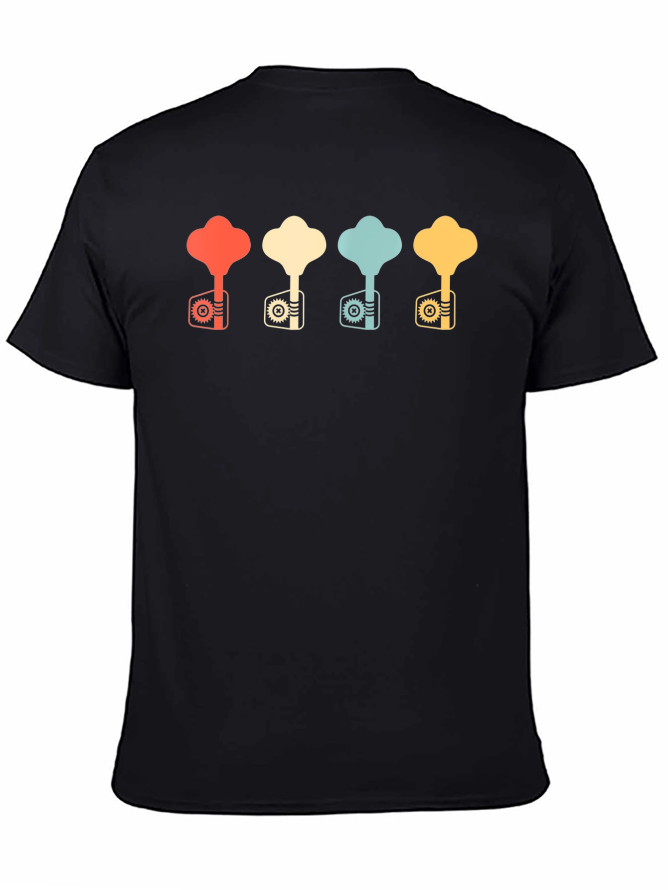 Retro Bass Guitar Tuning Key T-Shirt
