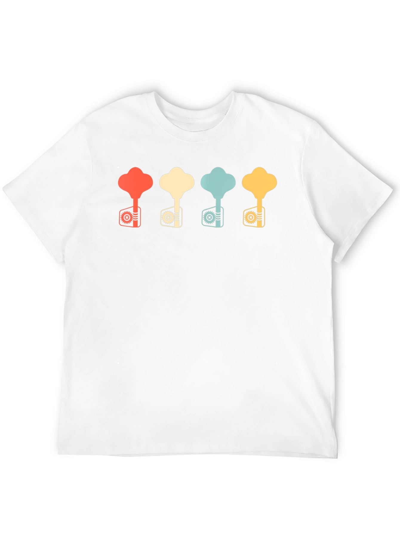 Retro Bass Guitar Tuning Key T-Shirt