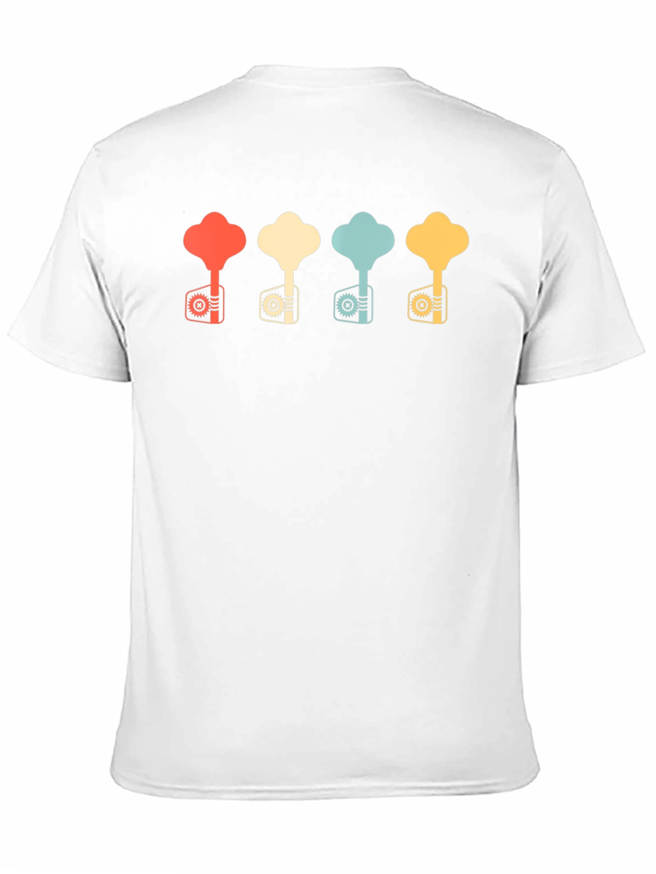 Retro Bass Guitar Tuning Key T-Shirt