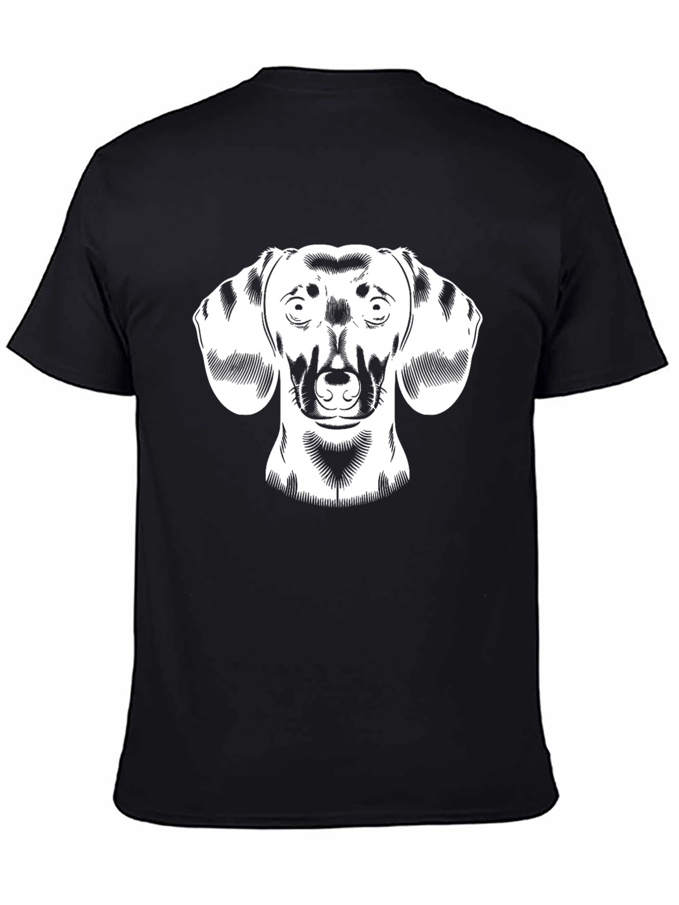 Dachshund Graphic Tee - Black Cotton Comfort