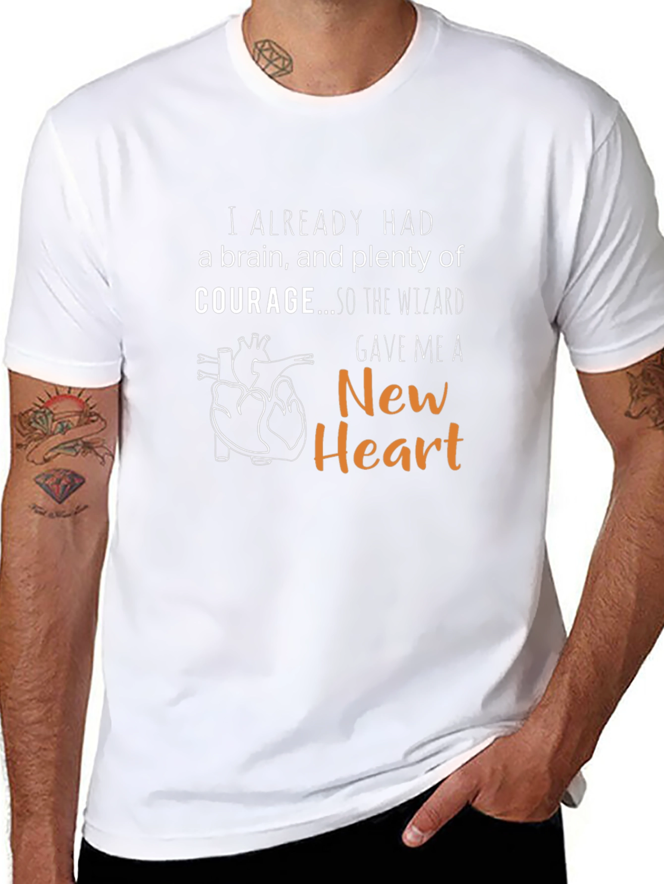 I Already Had A Brain New Heart T-Shirt