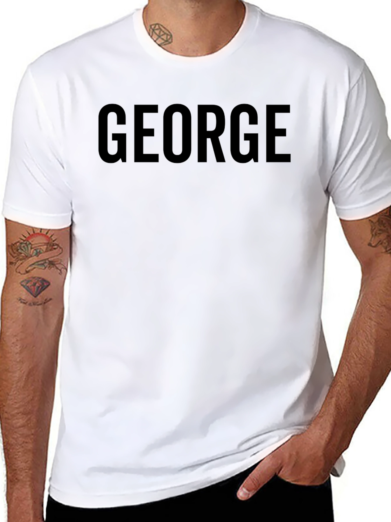 GEORGE Black T-Shirt