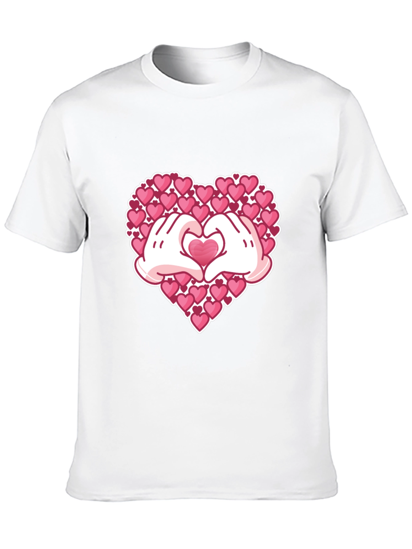 Heart Hands Graphic Tee - Black T-Shirt