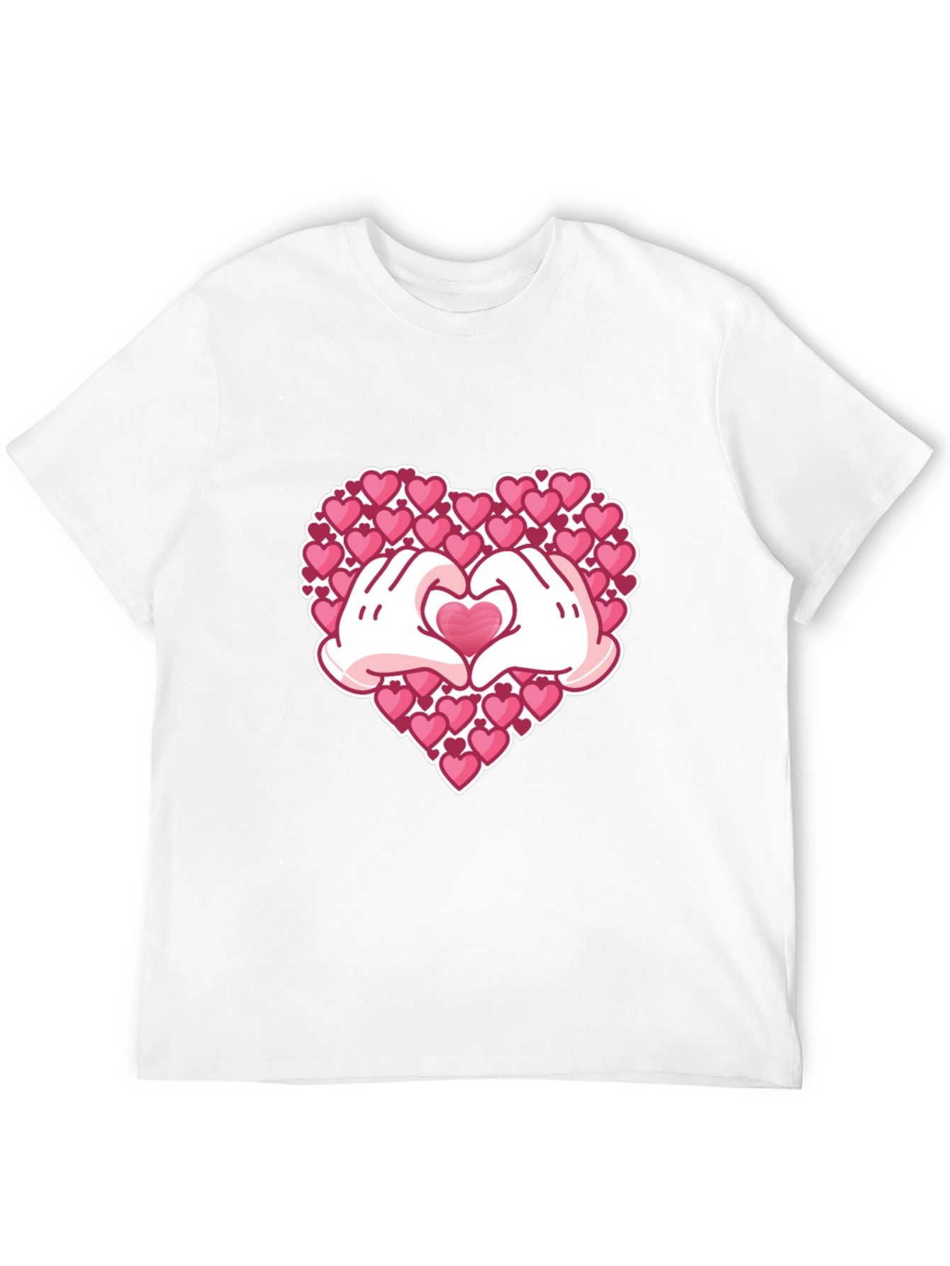 Heart Hands Graphic Tee - Black T-Shirt