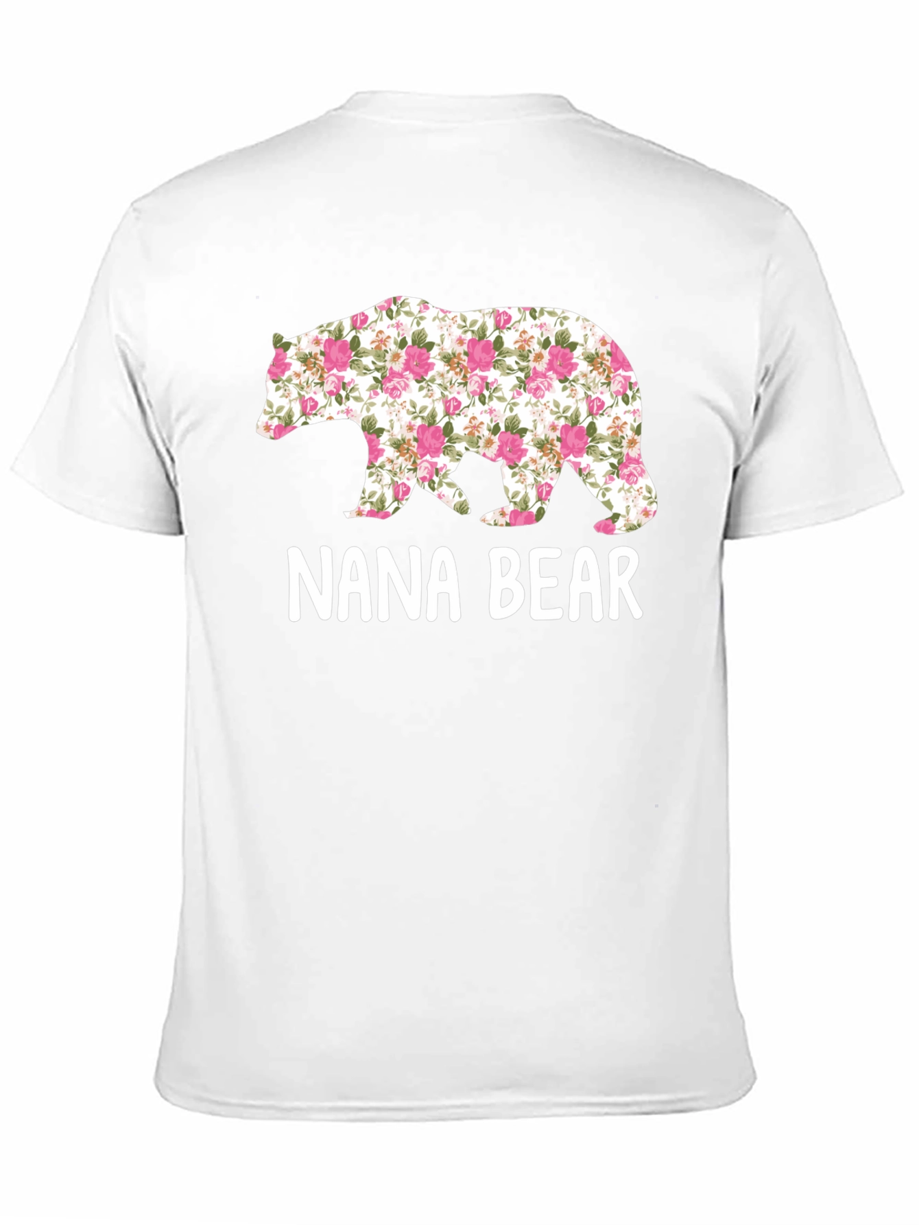 Nana Bear Floral Graphic T-Shirt