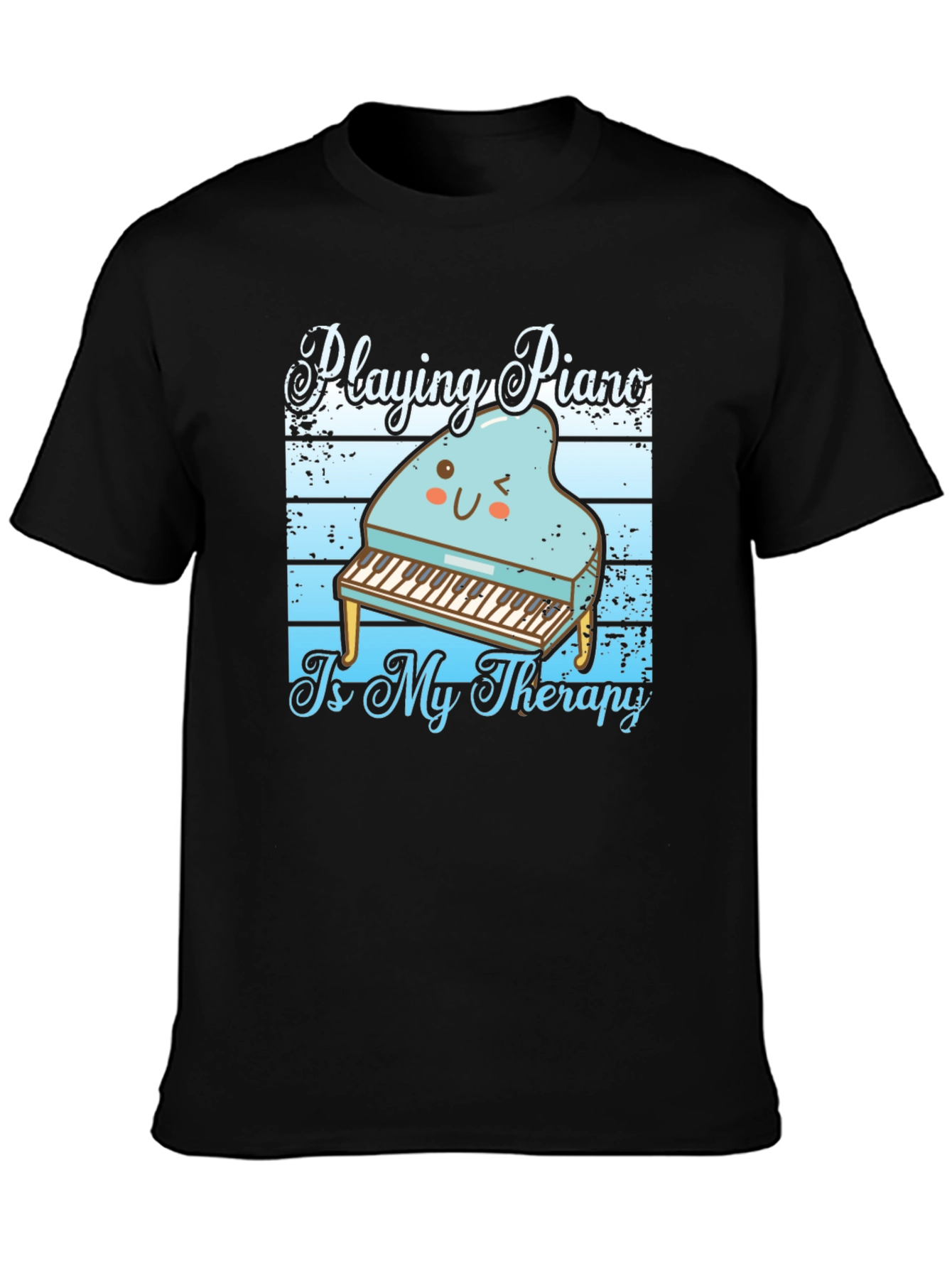 Piano Therapy T-Shirt - Music Lover Tee