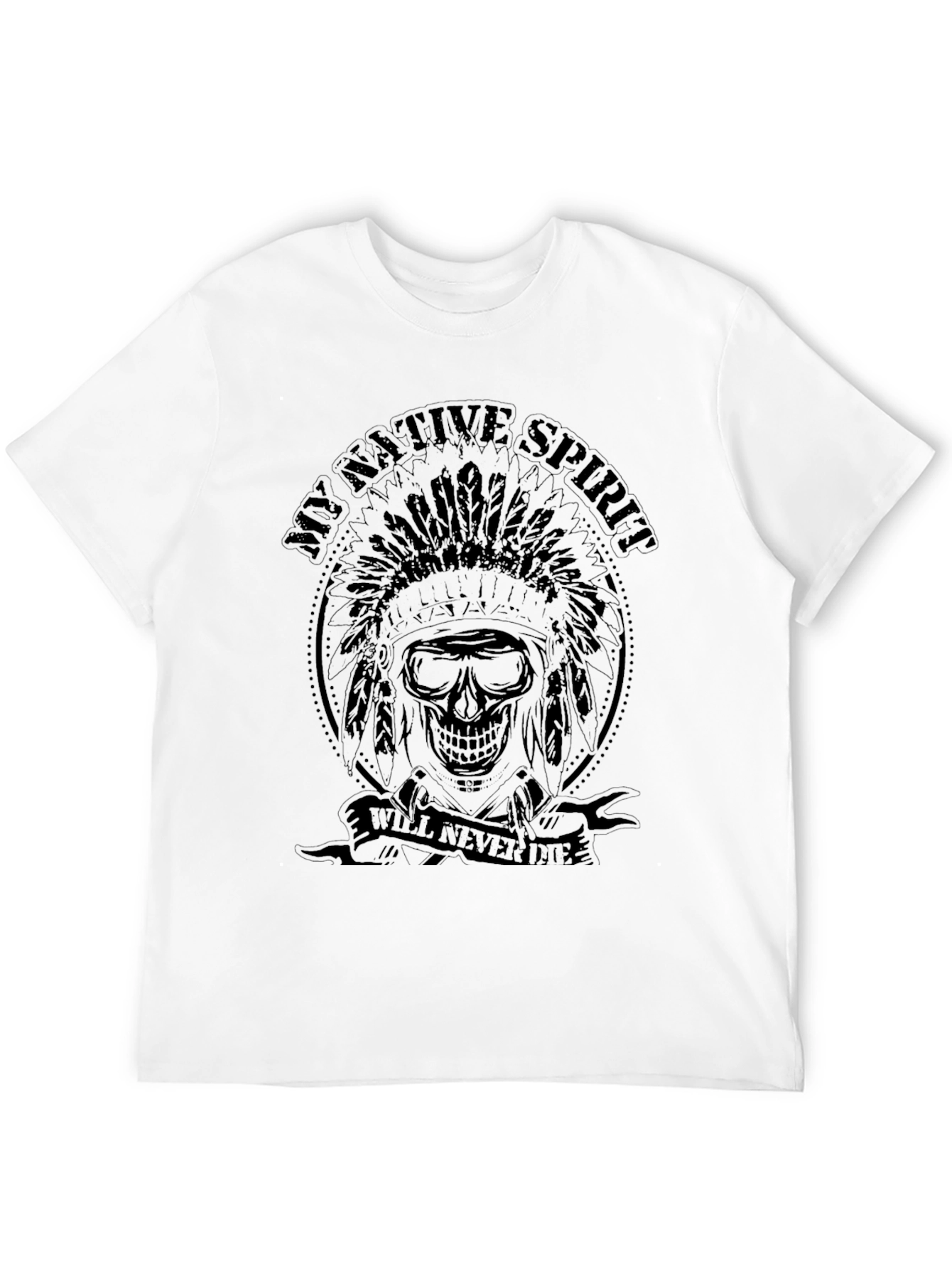 Native Spirit Skull Graphic Tee