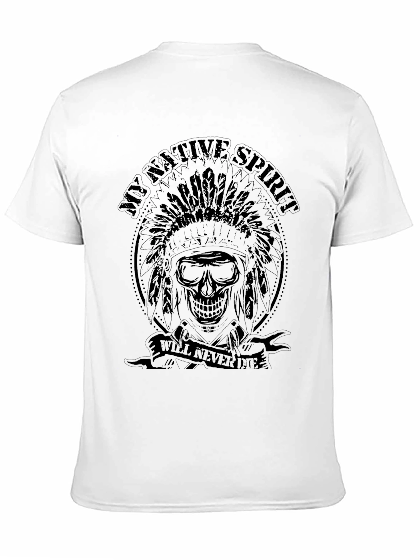 Native Spirit Skull Graphic Tee