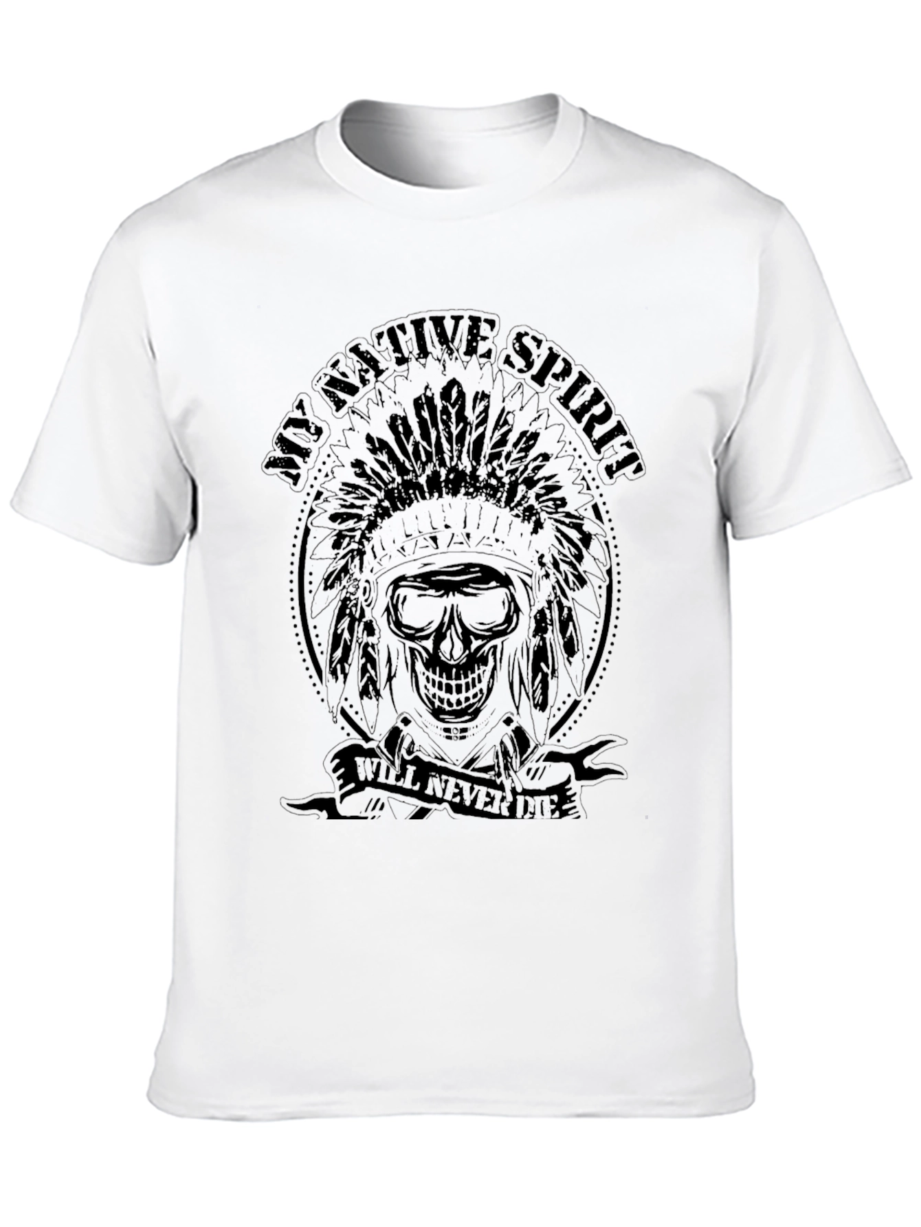 Native Spirit Skull Graphic Tee