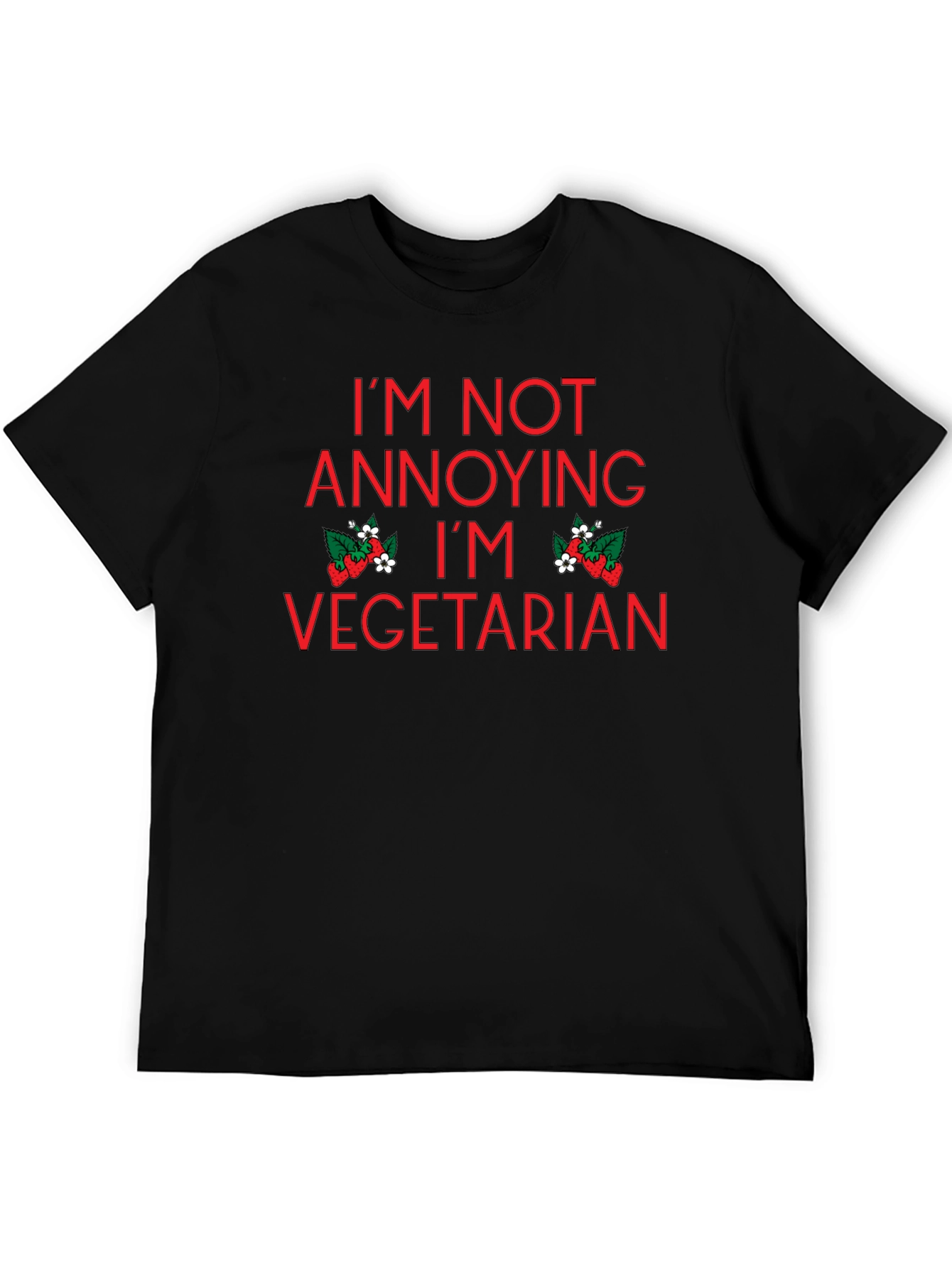 Vegetarian T-Shirt - Im Not Annoying Im Vegetarian