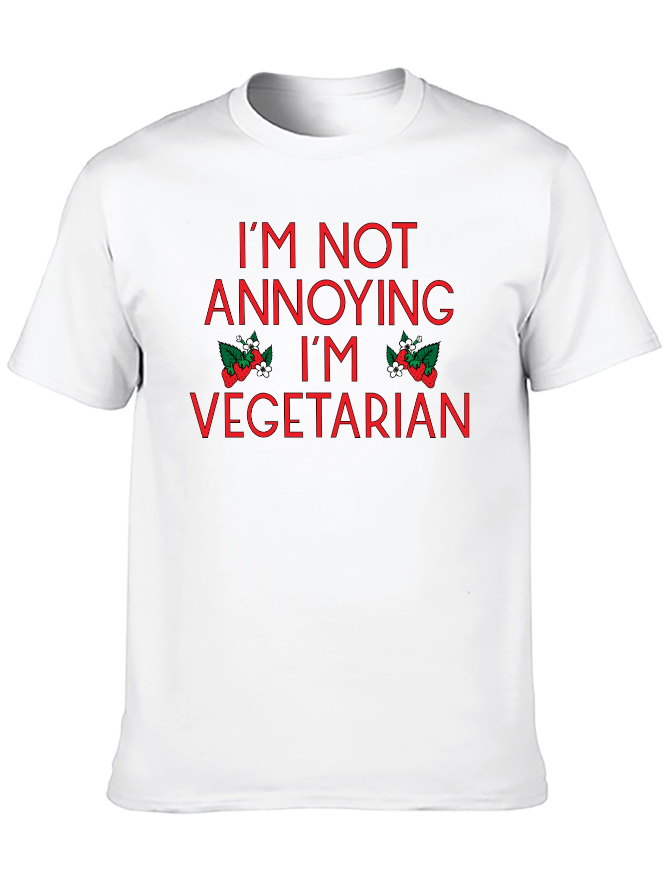 Vegetarian T-Shirt - Im Not Annoying Im Vegetarian