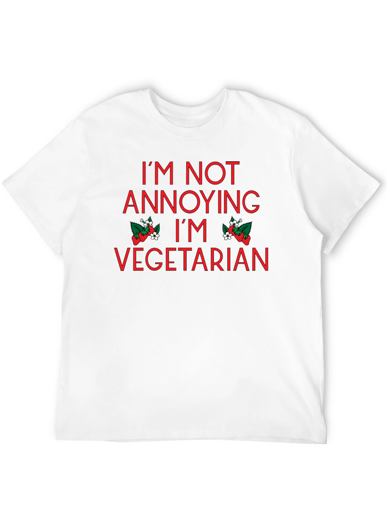 Vegetarian T-Shirt - Im Not Annoying Im Vegetarian