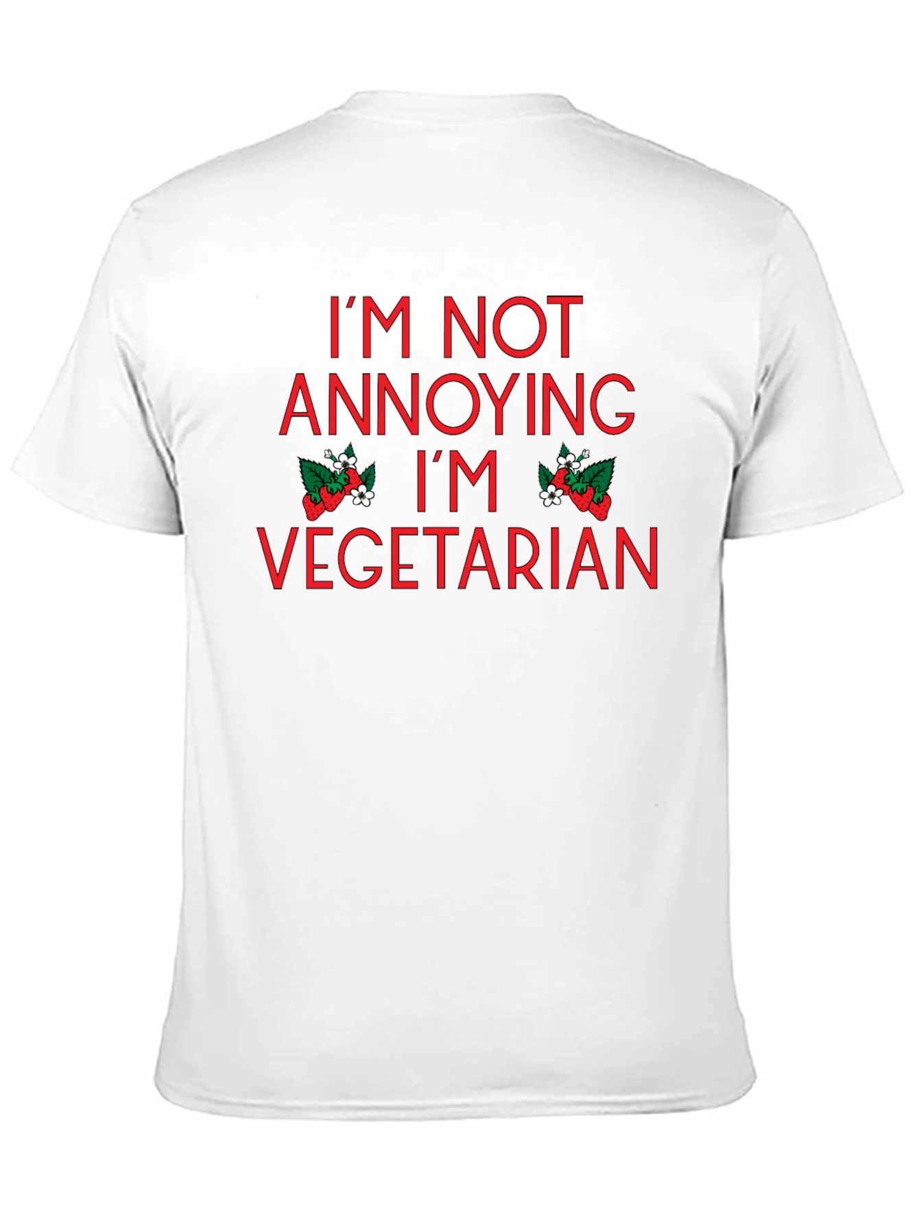 Vegetarian T-Shirt - Im Not Annoying Im Vegetarian