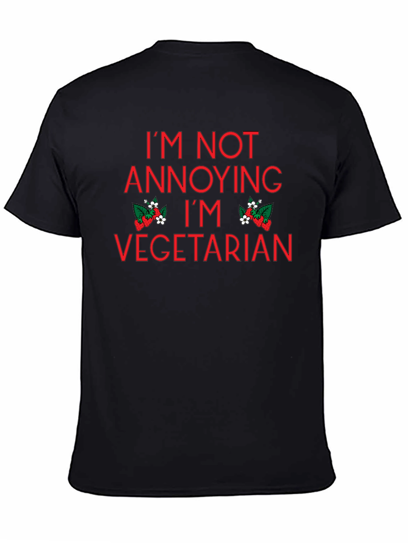 Vegetarian T-Shirt - Im Not Annoying Im Vegetarian